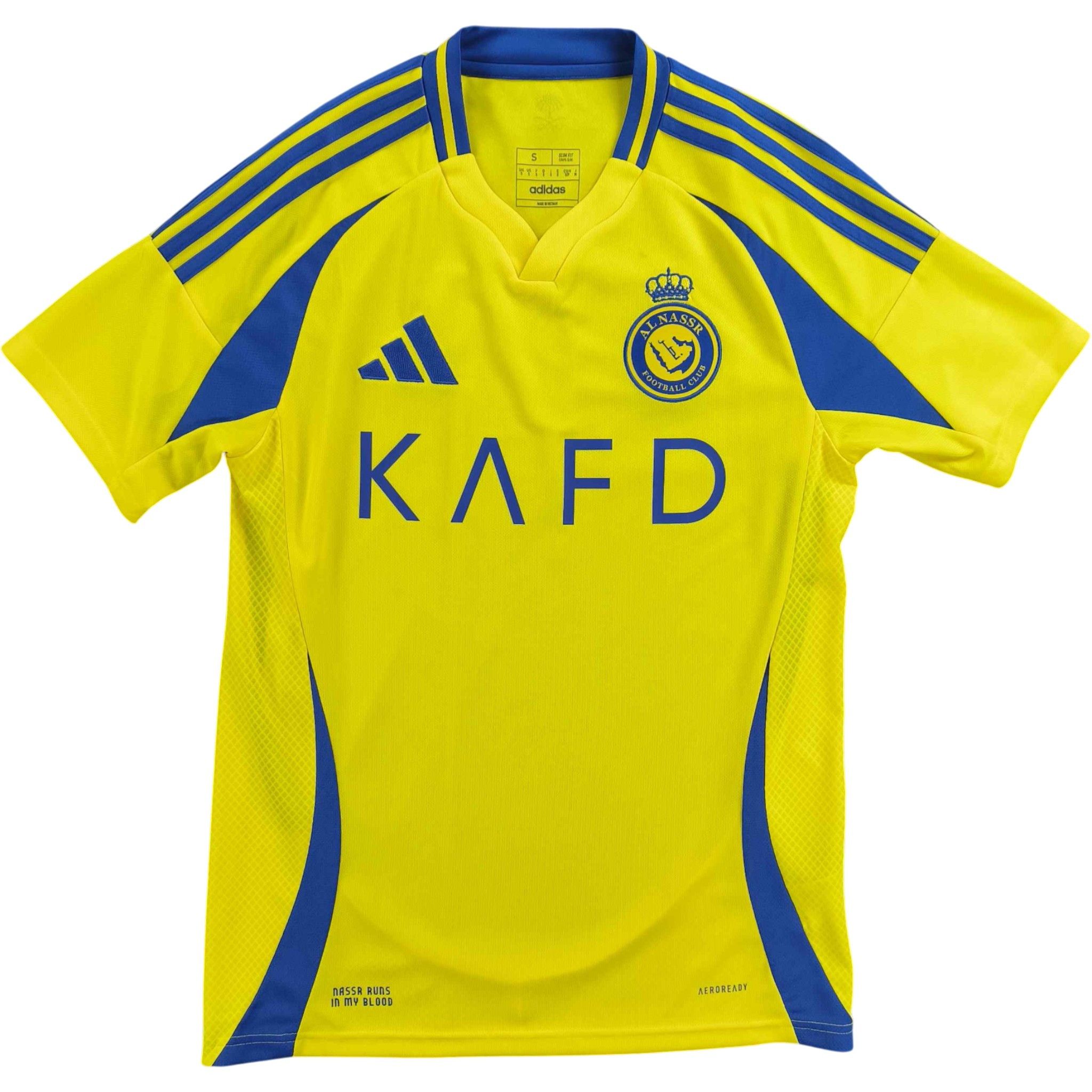Al Nassr 2024-25 Adidas home football jersey shirt size S