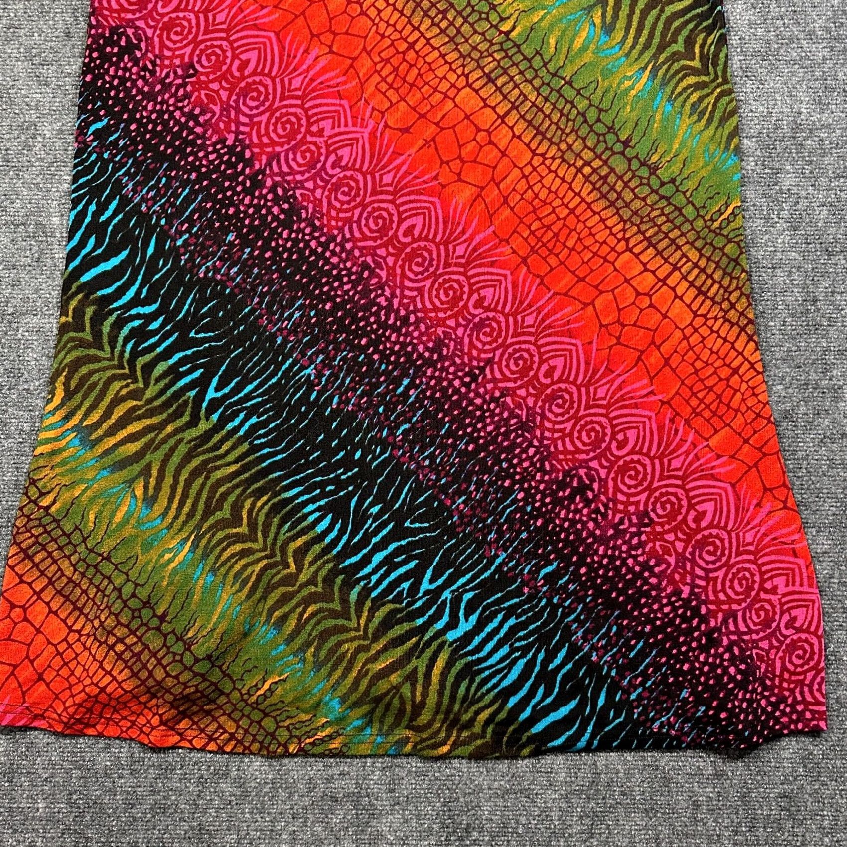 Vintage Jostar Dress Womens Large Stretch Knit Sleeveless Sundress Bold Print Pullover Size L / US 10 / IT 46 - 2 Thumbnail