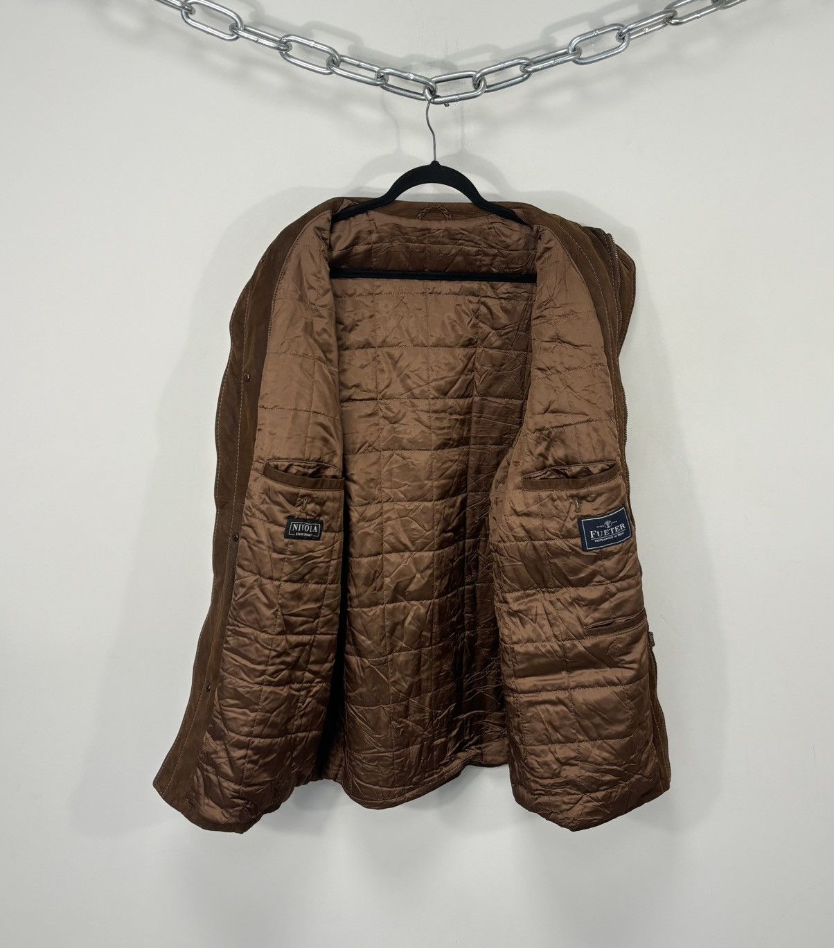 Gimo's Gimo’s Nivola Studio Brown Italian Leather Long Coat Jacket Size US L / EU 52-54 / 3 - 2 Thumbnail