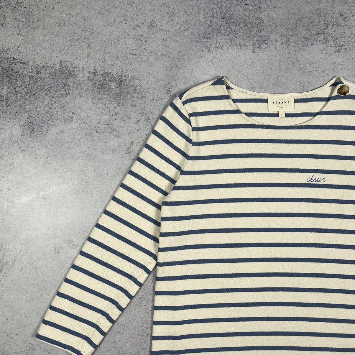Sezane Ladies Sezane Colette Mariniere stripped long sleeve top Size S / US 4 / IT 40 - 6 Thumbnail