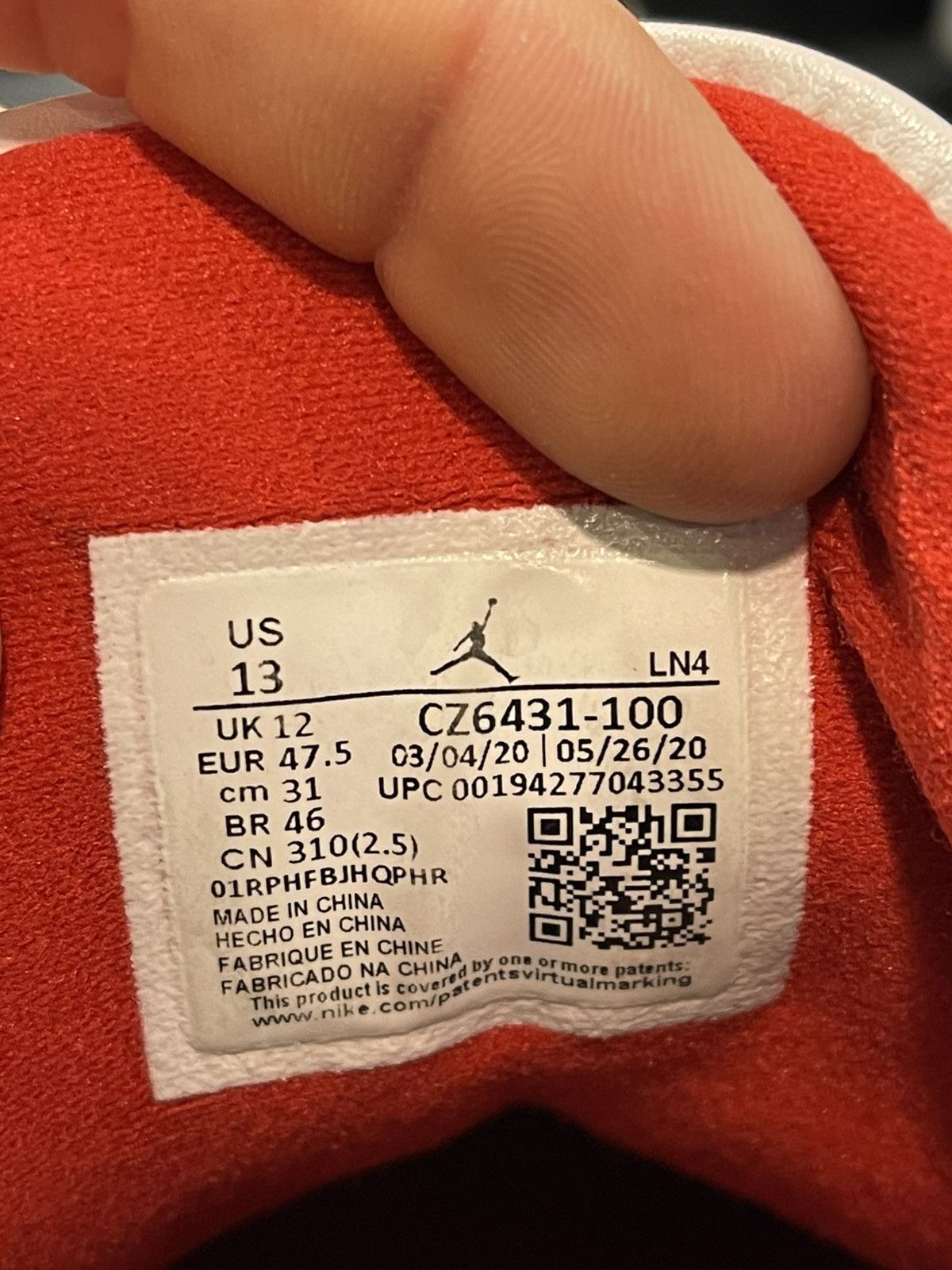 Jordan Brand Size 13 - Jordan 3 Retro SE Fire Red Denim Size US 13 / EU 46 - 10 Thumbnail