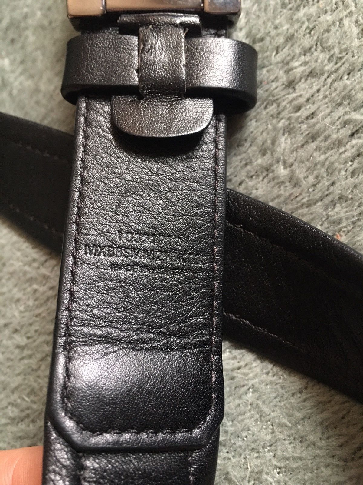 MCM MCM Black Monogram Logo Canvas Leather Buckle Belt Size ONE SIZE - 7 Thumbnail