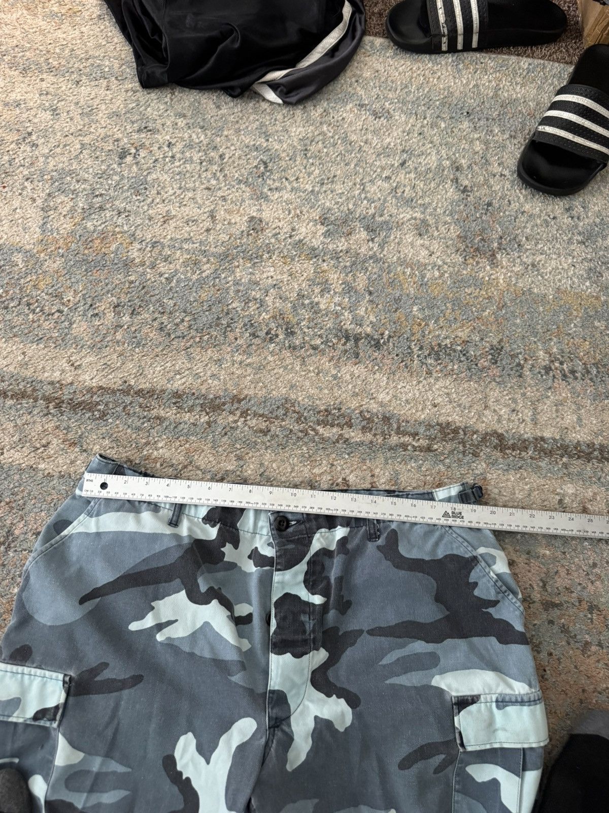 Other VTG Y2K Camo Army Cargo Pants Faded 38 Blue Propoer Size US 38 / EU 54 - 6 Thumbnail