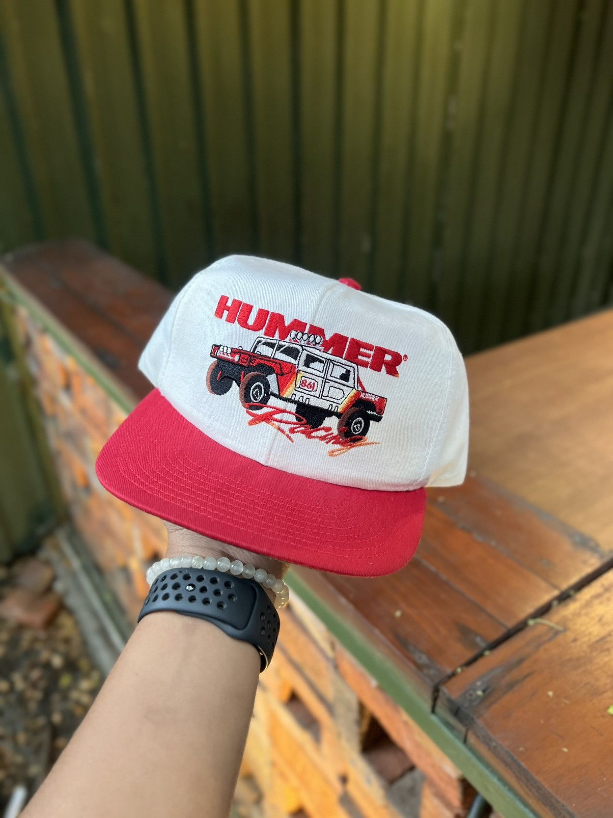 Vintage Vintage Hat Hummer Racing Made In USA🇺🇸 Size ONE SIZE - 2 Thumbnail