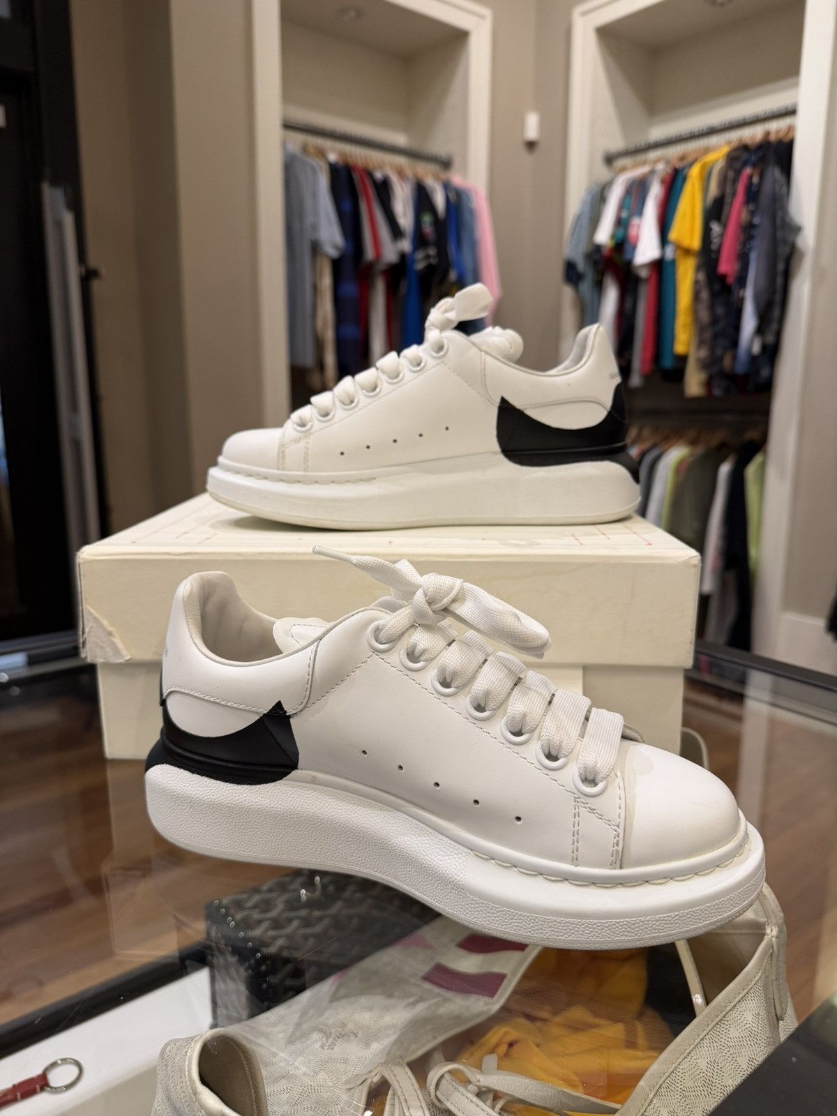 Alexander McQueen Alexander McQueen Oversized Sneakers - Black/White Heel Size US 5 / IT 35 - 3 Thumbnail