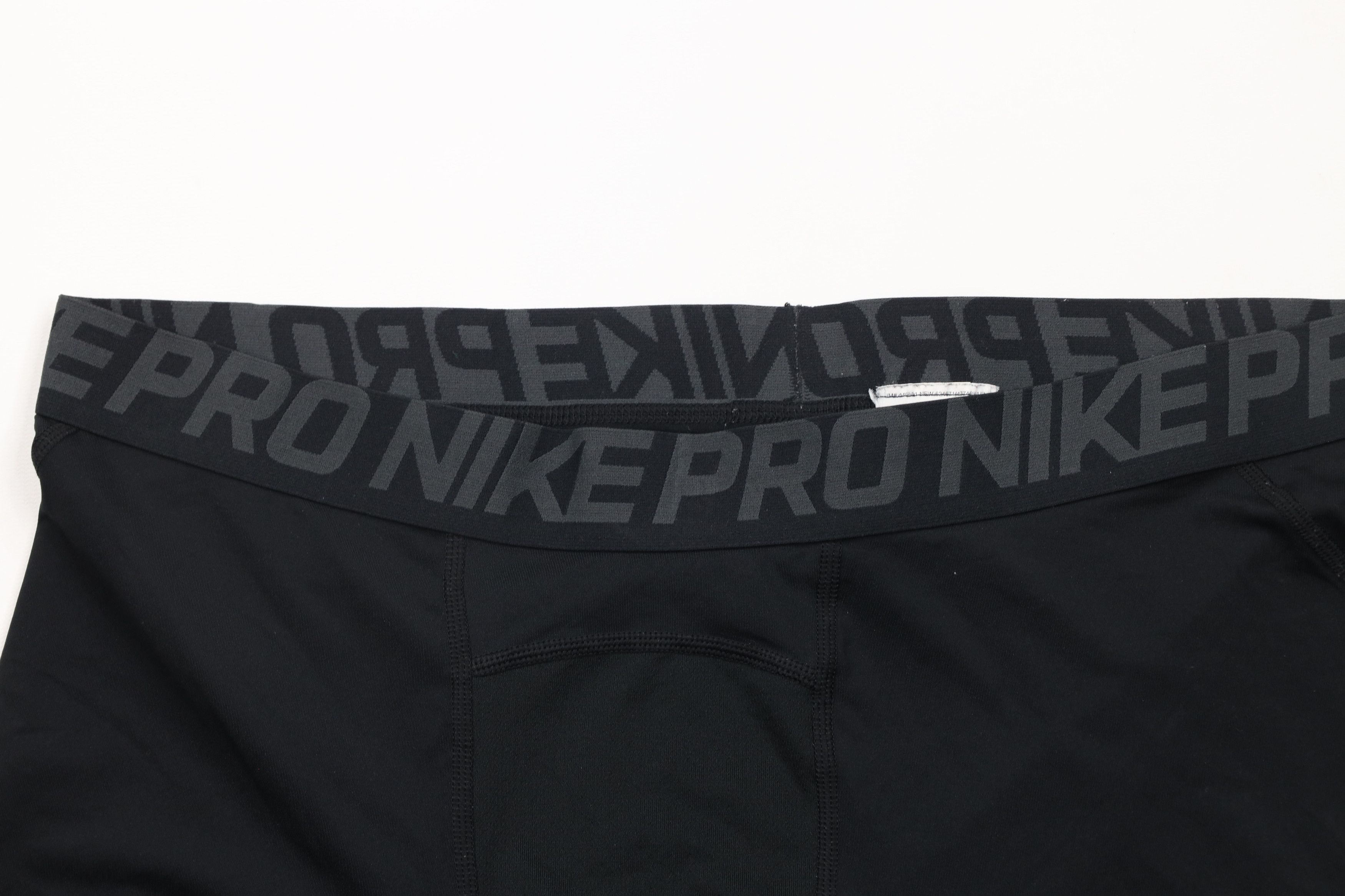 Nike × Vintage Nike Pro Training Gym Running Half Tights Shorts Black Size US 42 / EU 58 - 2 Thumbnail