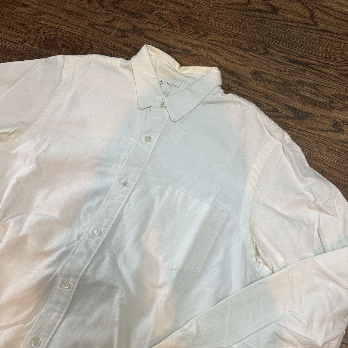 Sacai Sacai White Varsity Brushed Shirt Size US S / EU 44-46 / 1 - 3 Thumbnail