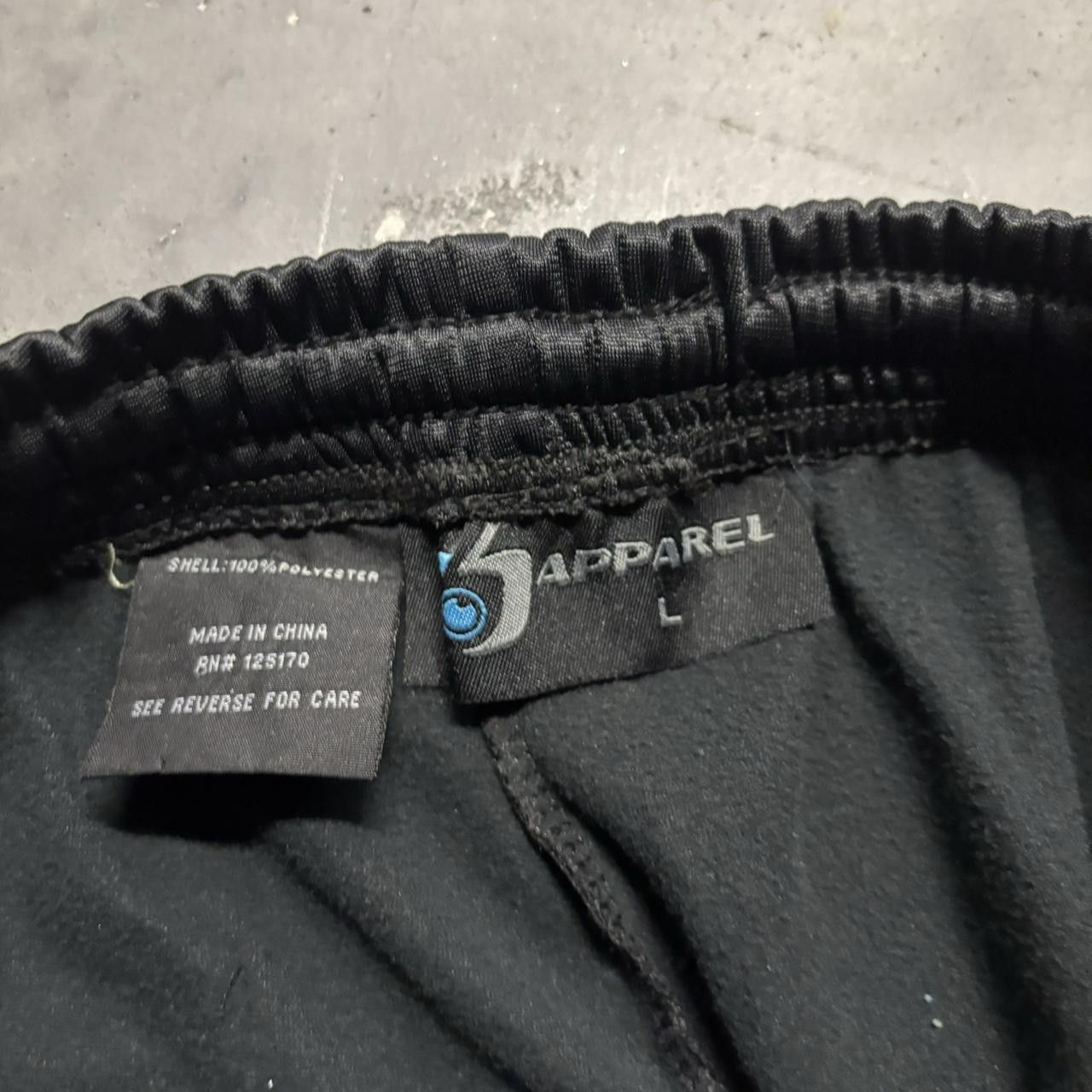 Japanese Brand × Vintage Crazy Vintage Y2K/2000s Baggy Black White Striped Skater Drill Essential Track Pants! Size US 32 / EU 48 - 5 Thumbnail