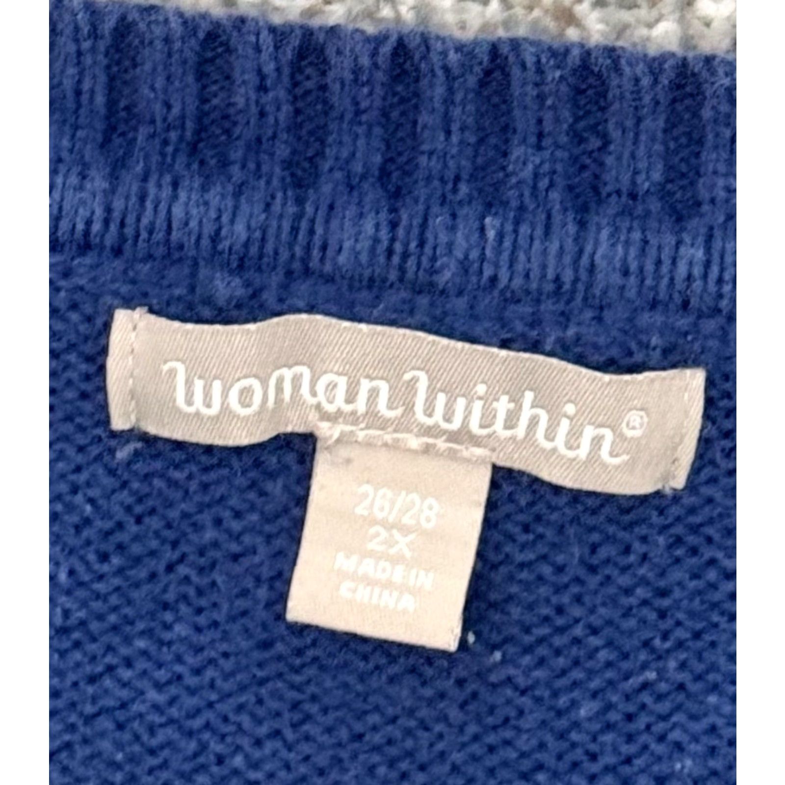 Vintage VINTAGE Woman Within Sweater Womens 2X Plus Fisherman Grandmacore Warm Cozy Preppy 2010s Size XXL / US 16-18 / IT 52-54 - 5 Thumbnail