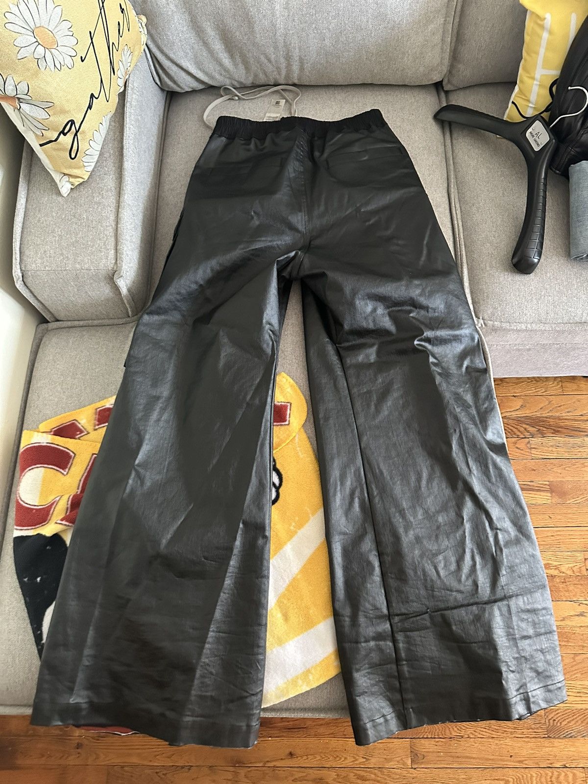 Rick Owens × Rick Owens Drkshdw Rick owens porterville cargobelas waxed denim pants Size US 32 / EU 48 - 4 Thumbnail