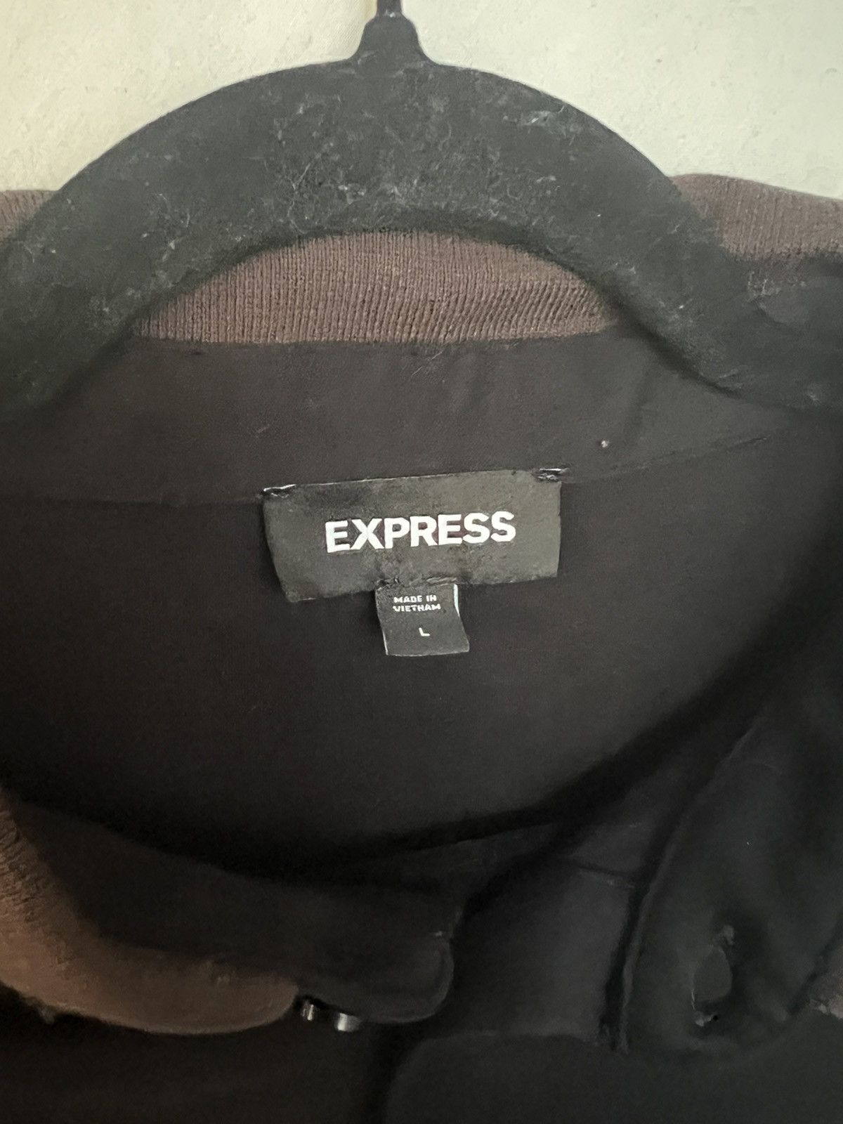 Express Express Men Stripe Tipped Collar Polo Size US L / EU 52-54 / 3 - 4 Thumbnail