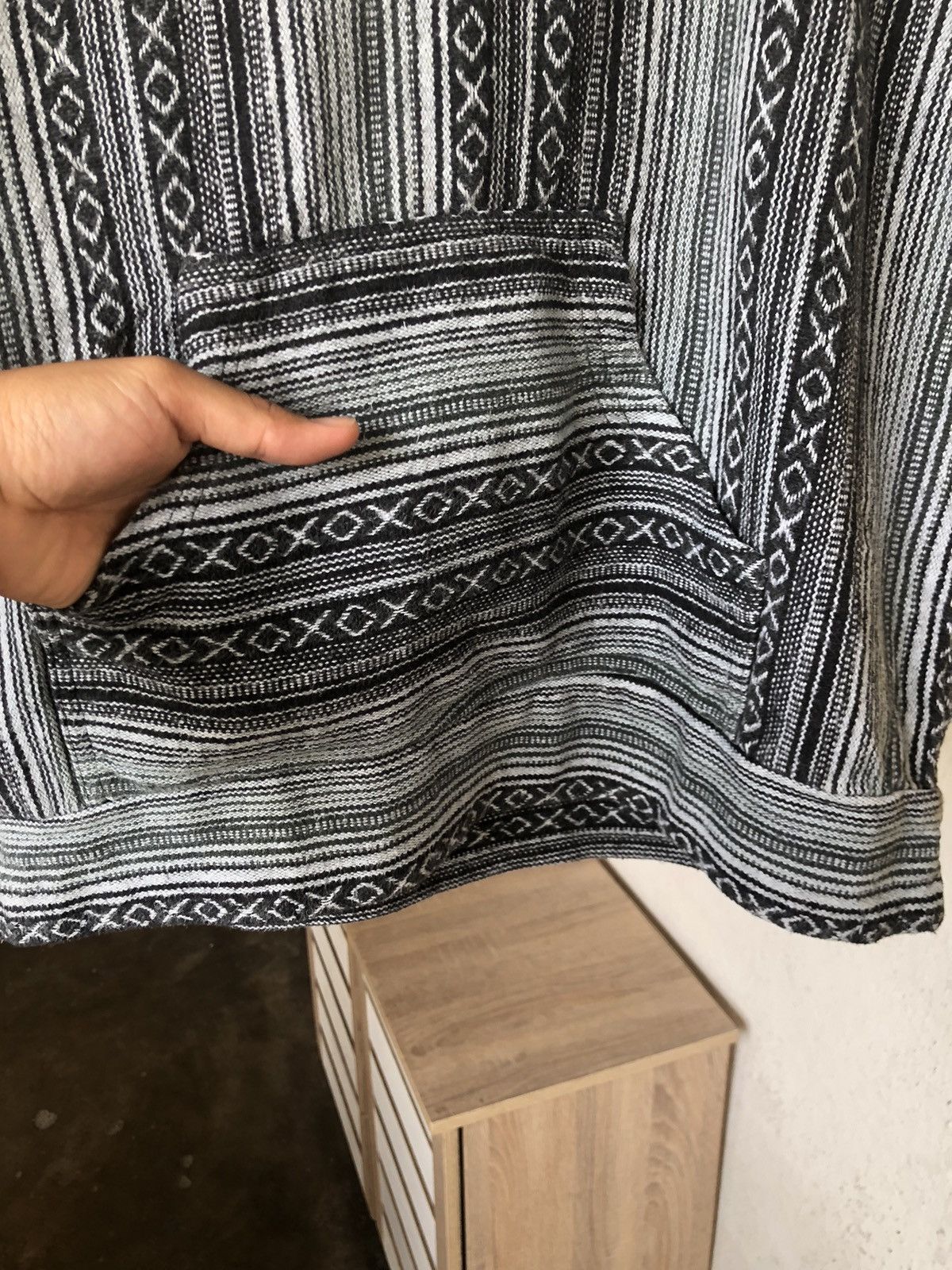 Vintage Vintage Lakhay Knit Cotton Hitchhiker Boho Hoodie Like Coogi Size US S / EU 44-46 / 1 - 13 Thumbnail