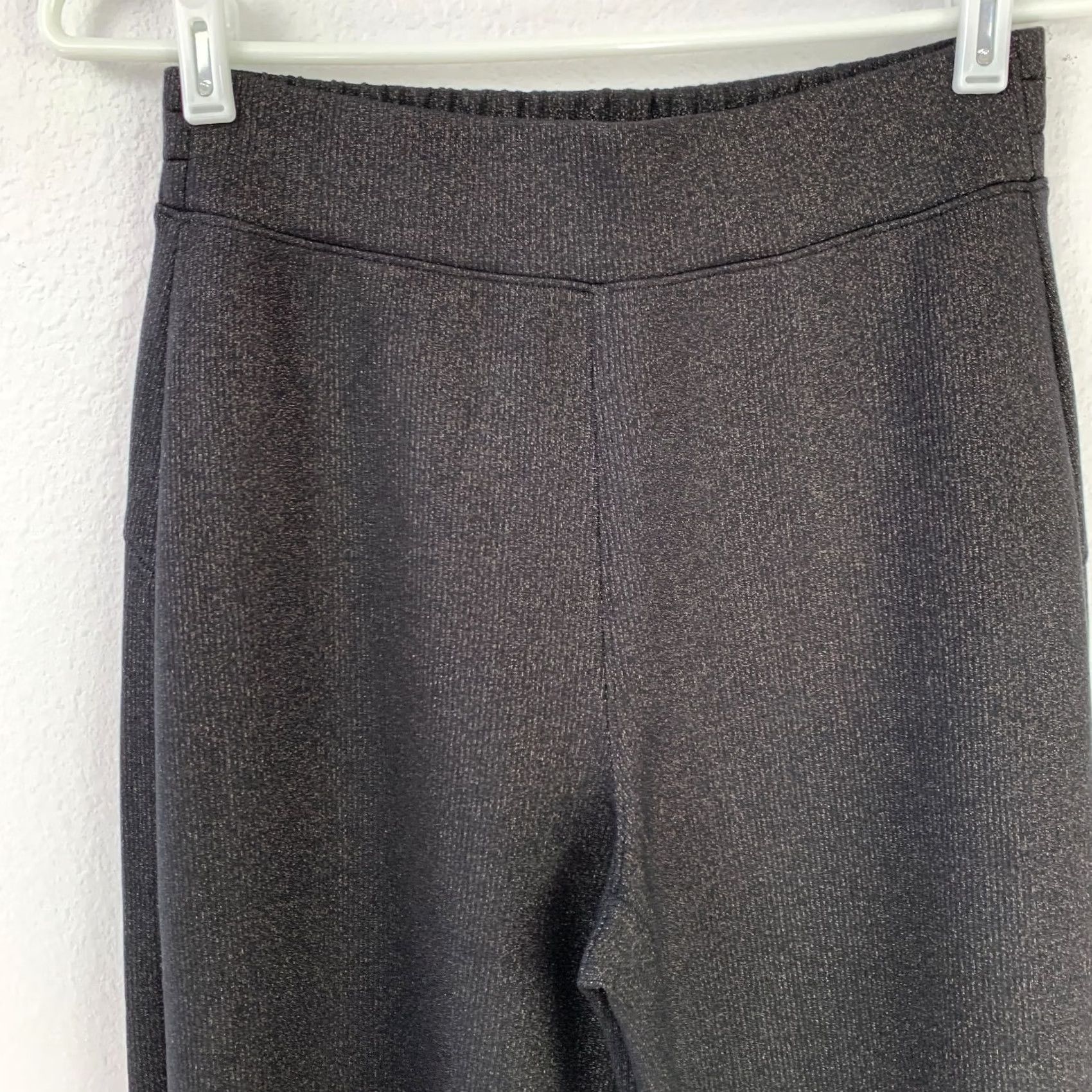 Spanx Spanx Black Wide-Leg Gold Shimmer Career Pants Size Small NWT Women's Dress Pants Wool Blend Style Breathable Stretch NWT Size 28" / US 6 / IT 42 - 2 Thumbnail