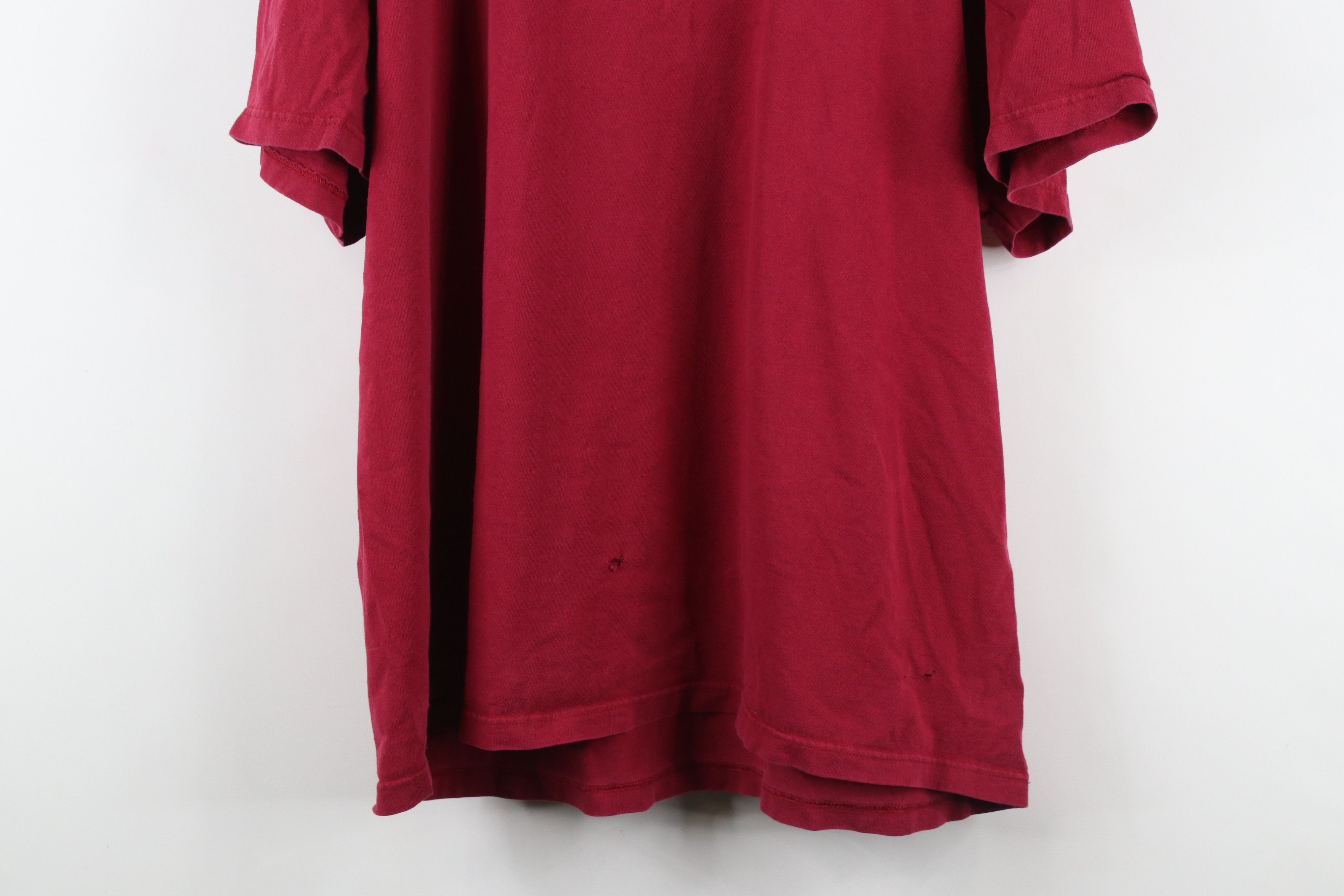 Nike × Vintage Vintage Y2K Nike Fit Travis Scott Mini Swoosh T-Shirt Red Size US XL / EU 56 / 4 - 3 Thumbnail