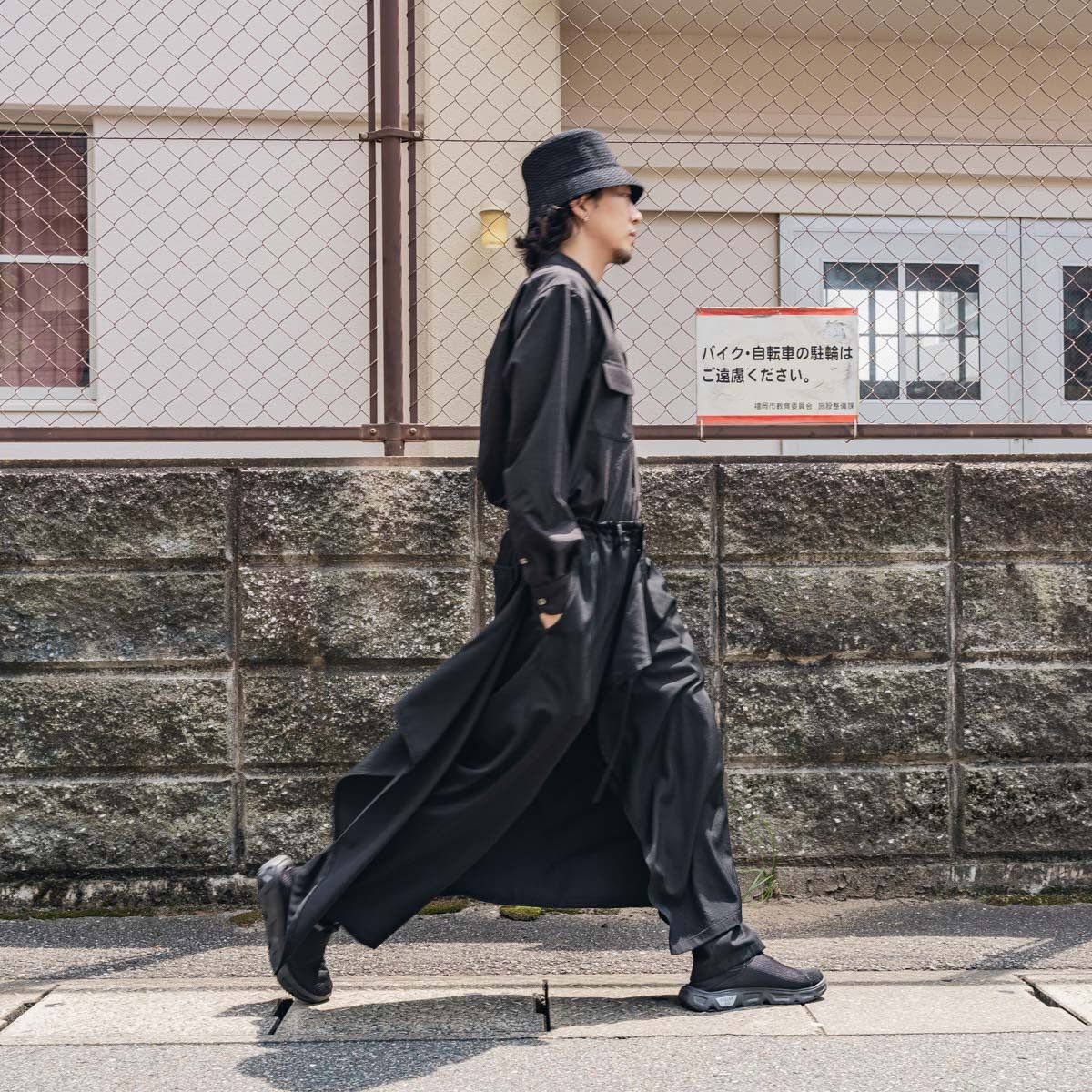 Yohji Yamamoto Yohji Yamamoto Ground Y - WOOL GABARDINE 3-WAY