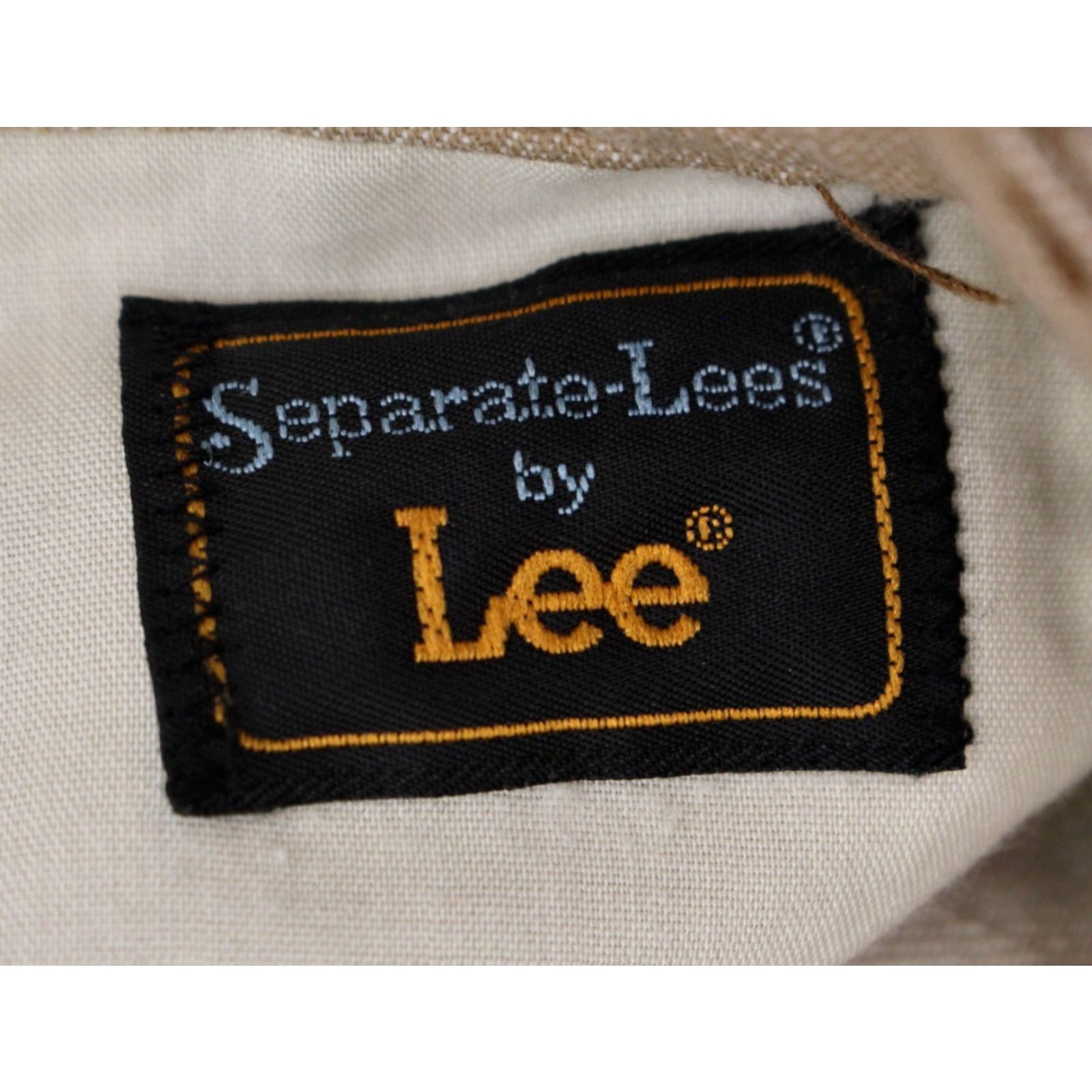 Lee VINTAGE Lee Pants 70s Khaki Beige 30x28.5 Mens Disco Flared Pants 1970s Regular Cotton Blend 38" Length Size US 30 / EU 46 - 4 Thumbnail