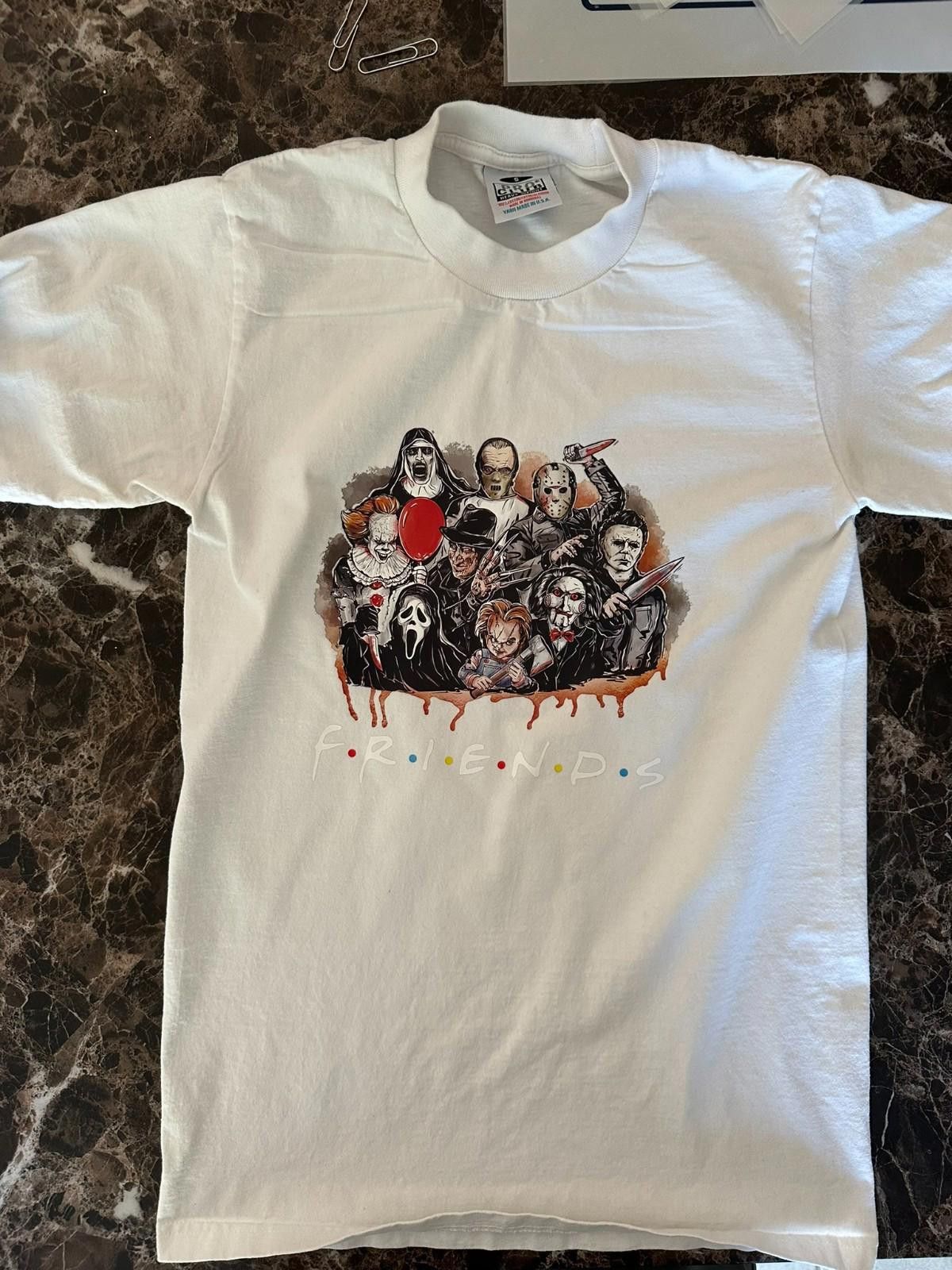 Designer Horror Friends Tee PRO -CLUB Small Size S / US 4 / IT 40 - 1 Thumbnail