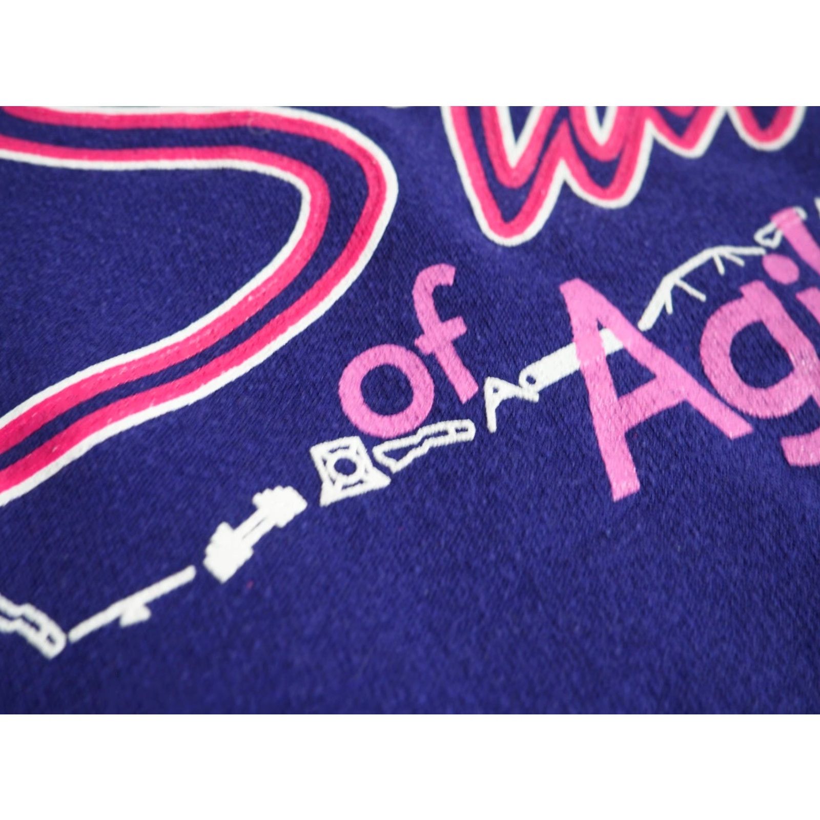 Jerzees VINTAGE Jerzees Washington Dog Agility Art Purple Pullover Sweatshirt XL EUC Size US XL / EU 56 / 4 - 5 Thumbnail