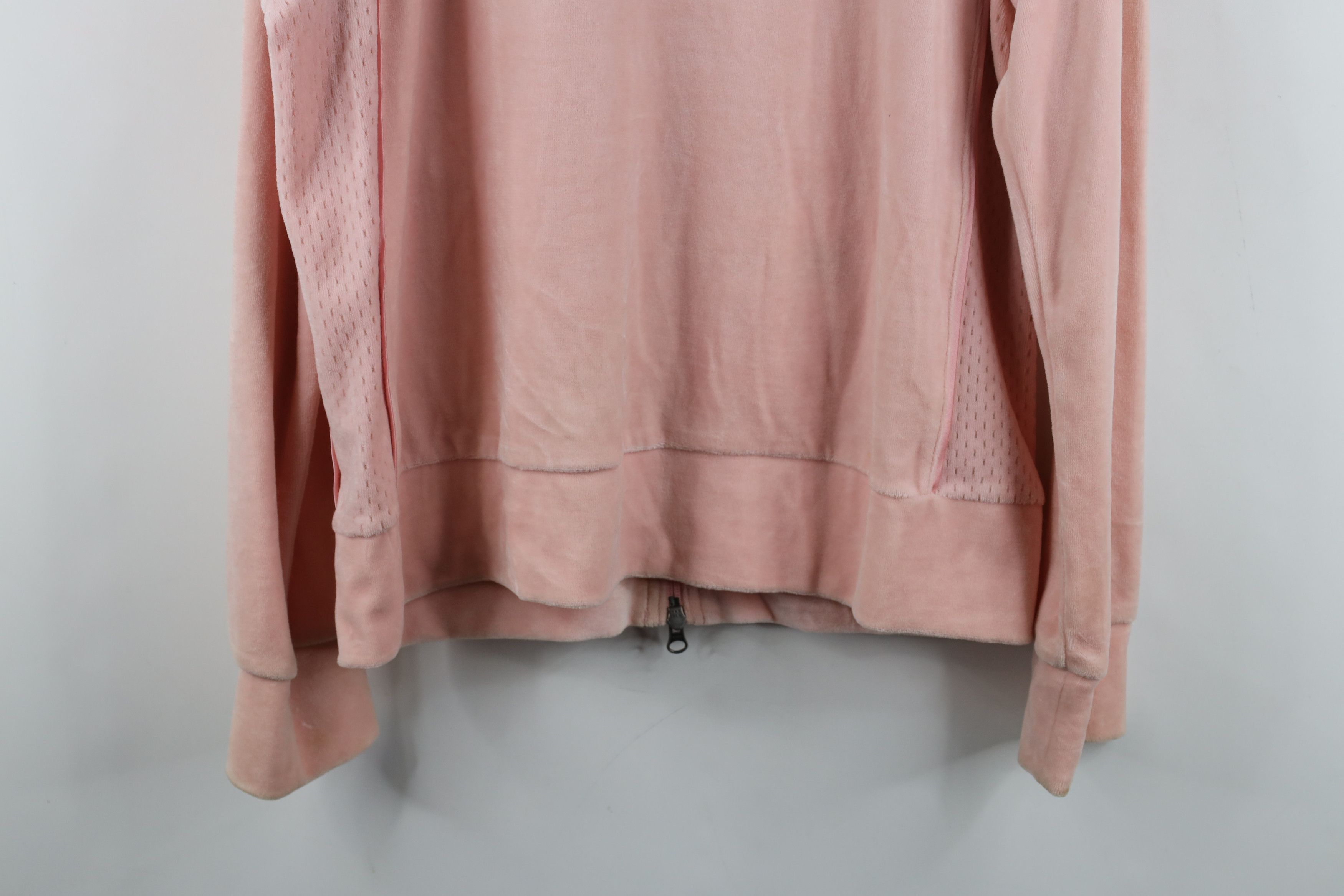 Nike Vintage Y2K Nike Plush Velour Full Zip Track Jacket Pink Size L / US 10 / IT 46 - 16 Thumbnail