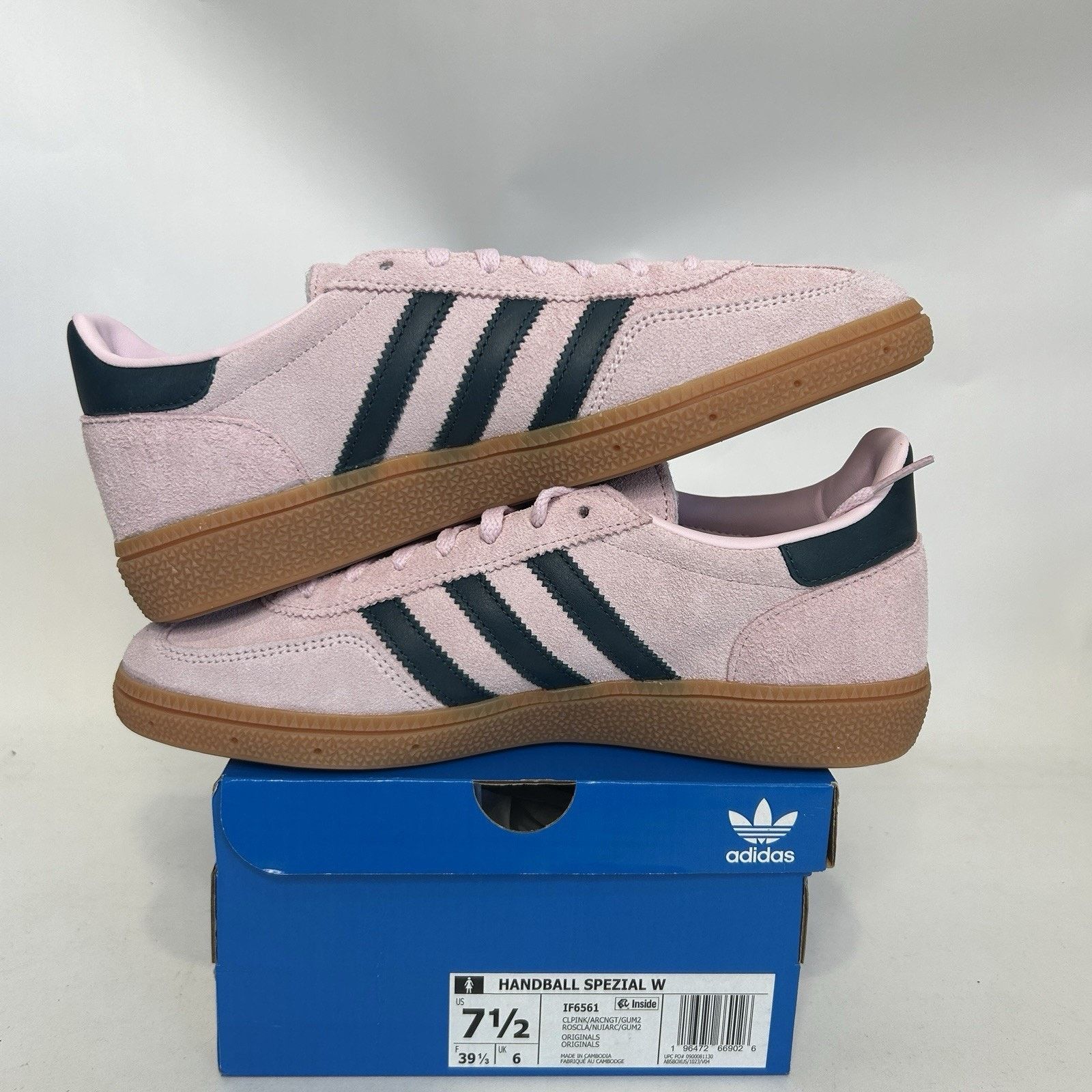 Adidas Adidas Handball Spezial WMNS “Clear Pink Arctic Night” Size US 7.5 / IT 37.5 - 3 Thumbnail