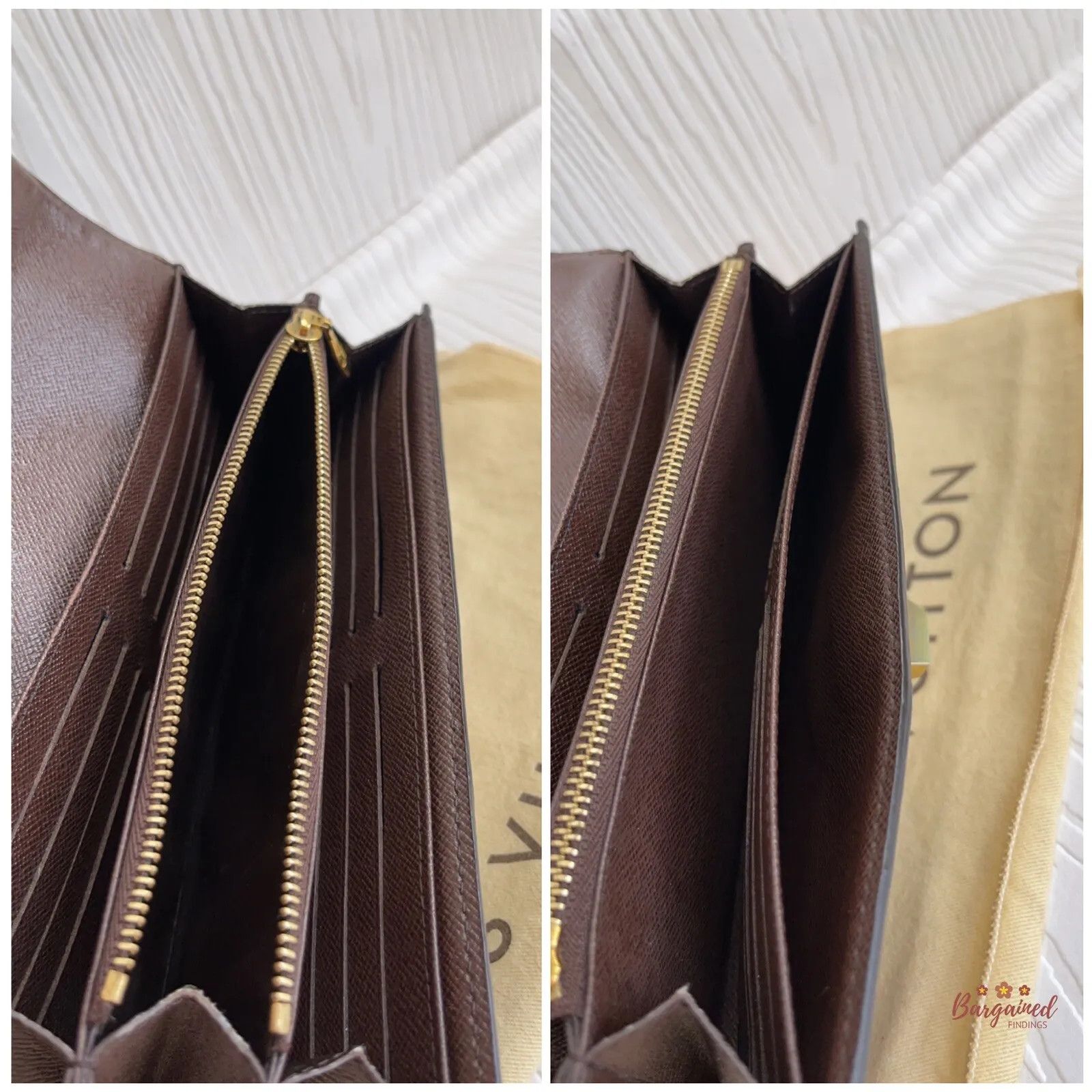 Louis Vuitton Louis Vuitton Damier Ebene Leather Rosebery Long Wallet Size ONE SIZE - 8 Thumbnail