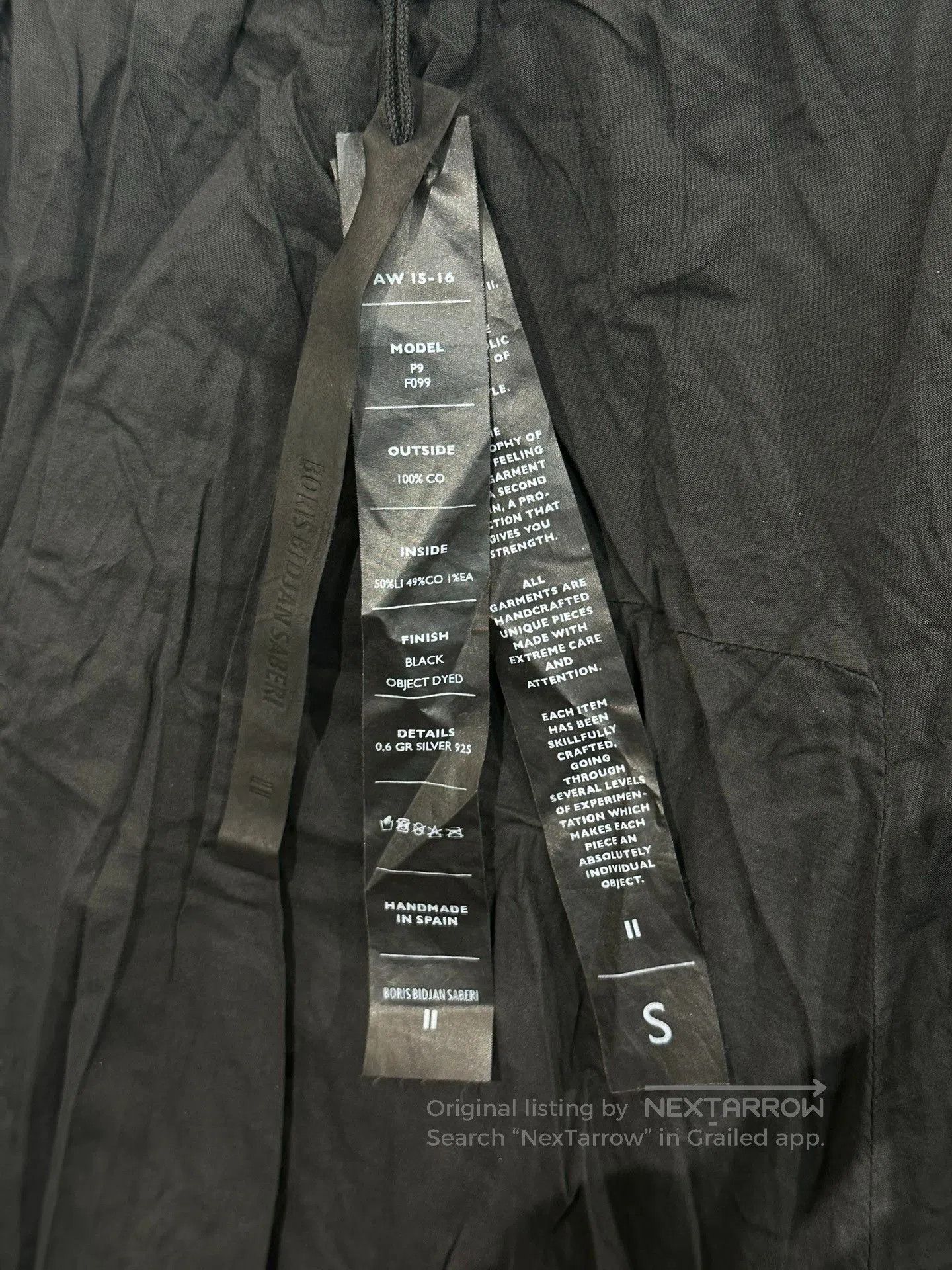 11 By Boris Bidjan Saberi Boris Bidjan Saberi 11by BBS Drawstring Sweatpants S. Size US 26 / EU 42 - 8 Thumbnail