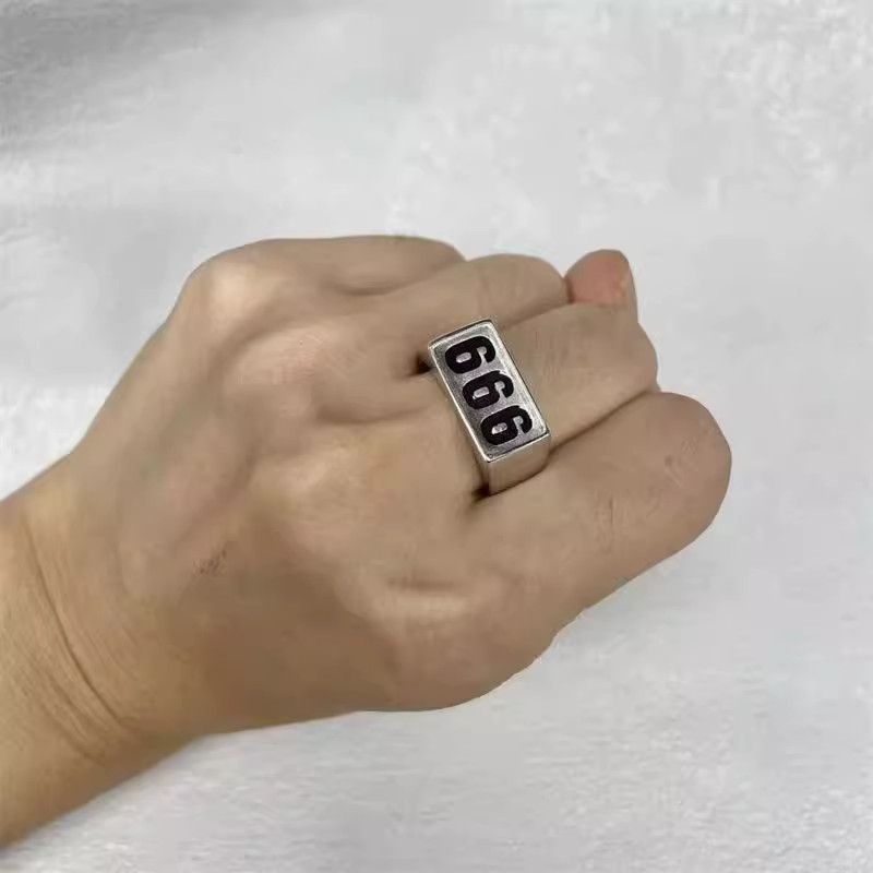 VIBE Chrome Silver Ring Vintage Rings🔥🔥🔥 Size ONE SIZE - 1 Thumbnail