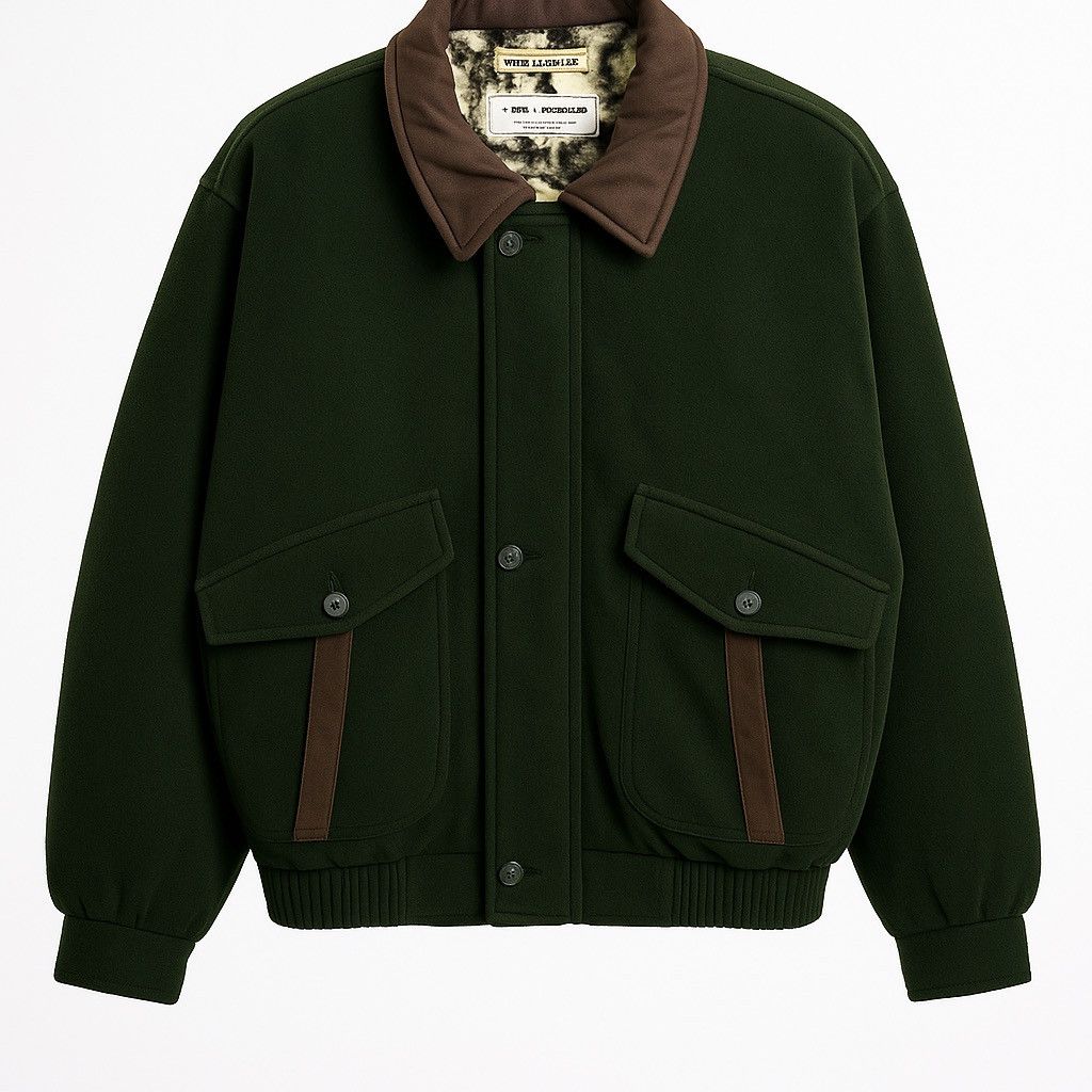 TED LAPIDUS Vintage Ted Lapidus Paris Wool Fleece-Lined – Forest Green Size US L / EU 52-54 / 3 - 1 Thumbnail