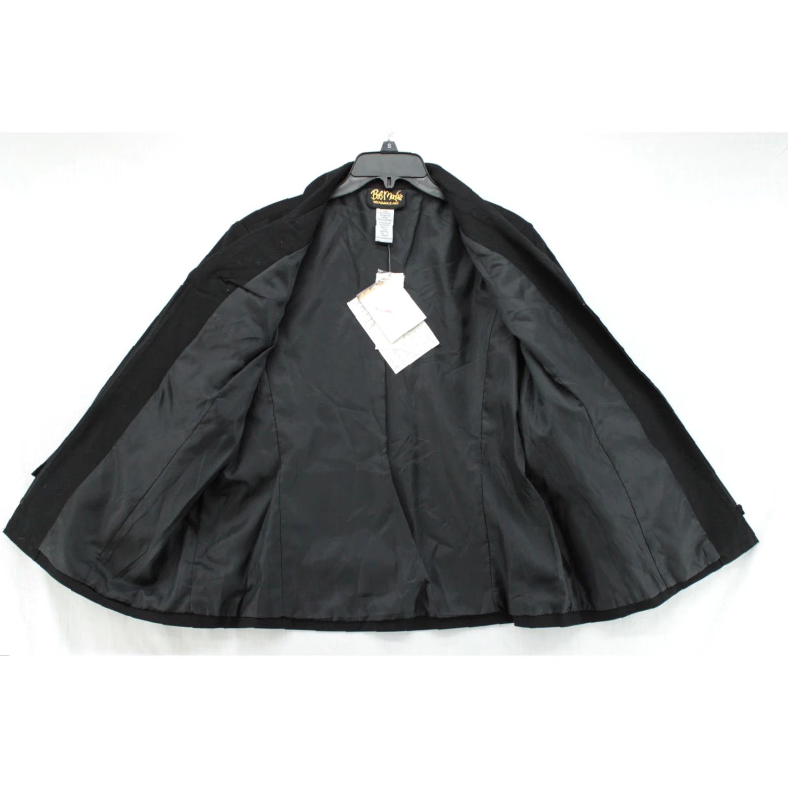Bob Mackie VINTAGE Bob Mackie Wearable Art Womens Jacket L Black Geometric Embroidered Modern Vintage 90s Style Accessories Womens Size L / US 10 / IT 46 - 6 Thumbnail