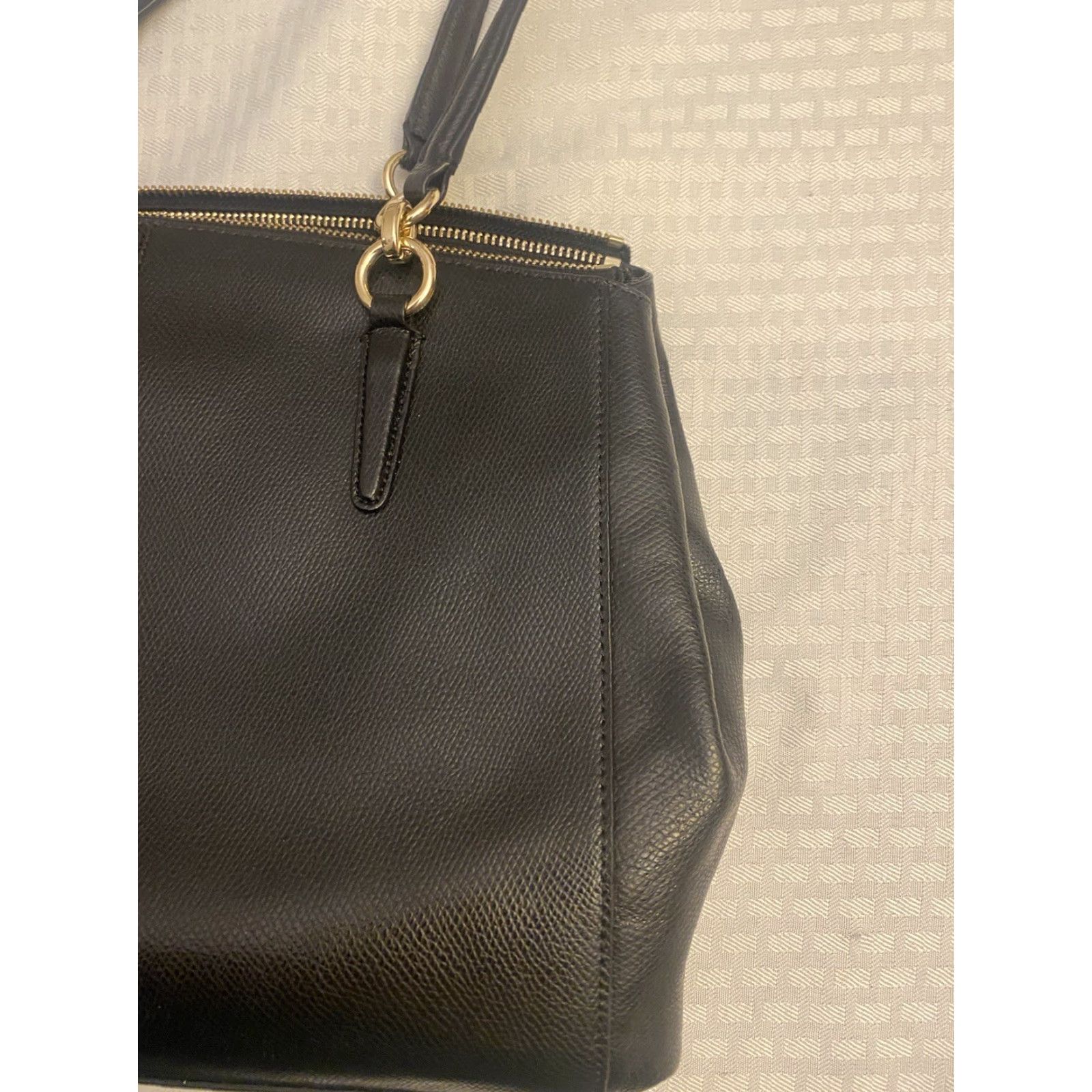 Coach VINTAGE? COACH Leather Double Zip Shoulder Bag Black Size ONE SIZE - 6 Thumbnail