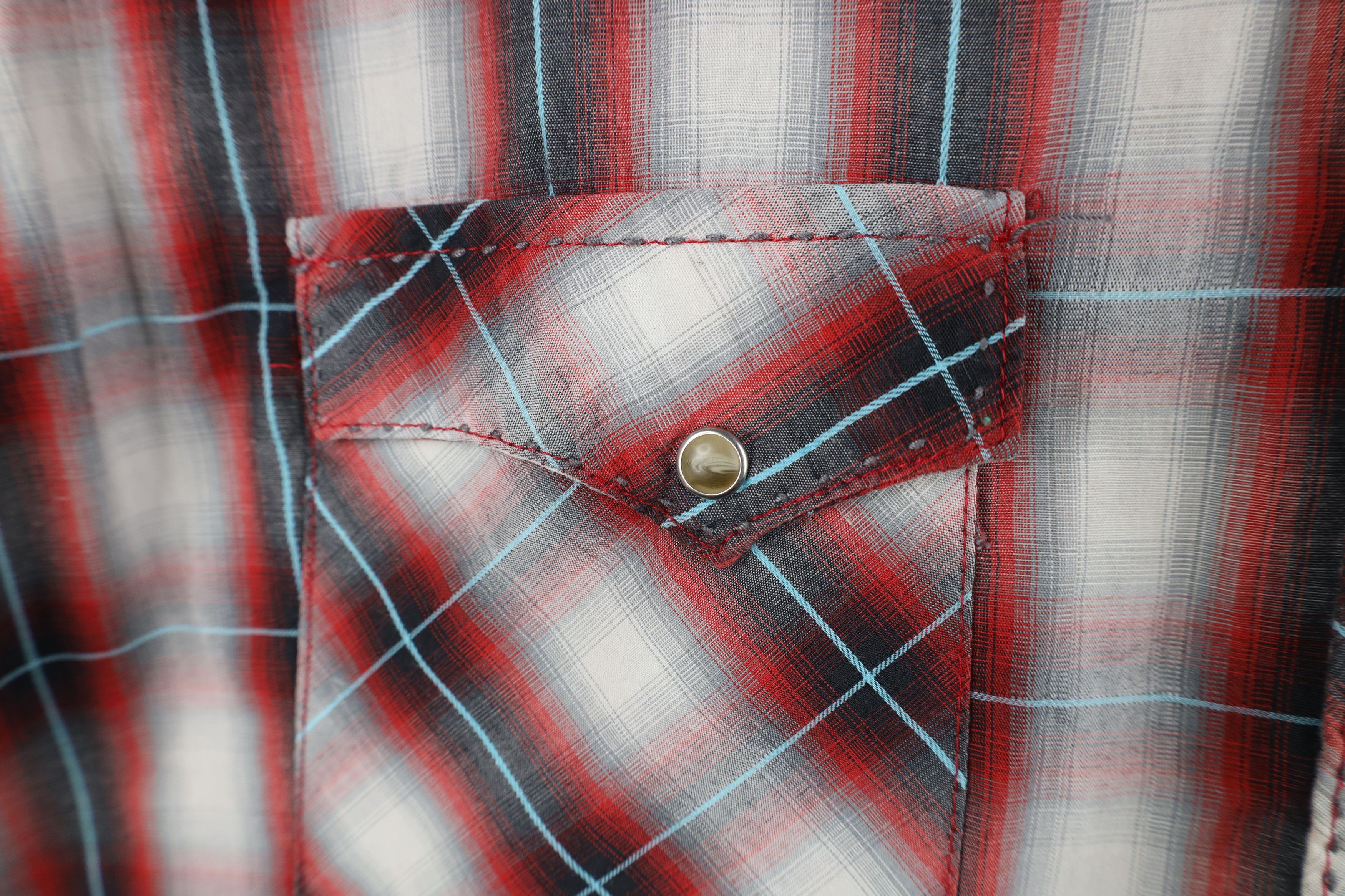 Wrangler Vintage Wrangler Rodeo Cowboy Snap Button Shirt Plaid Size US L / EU 52-54 / 3 - 6 Thumbnail