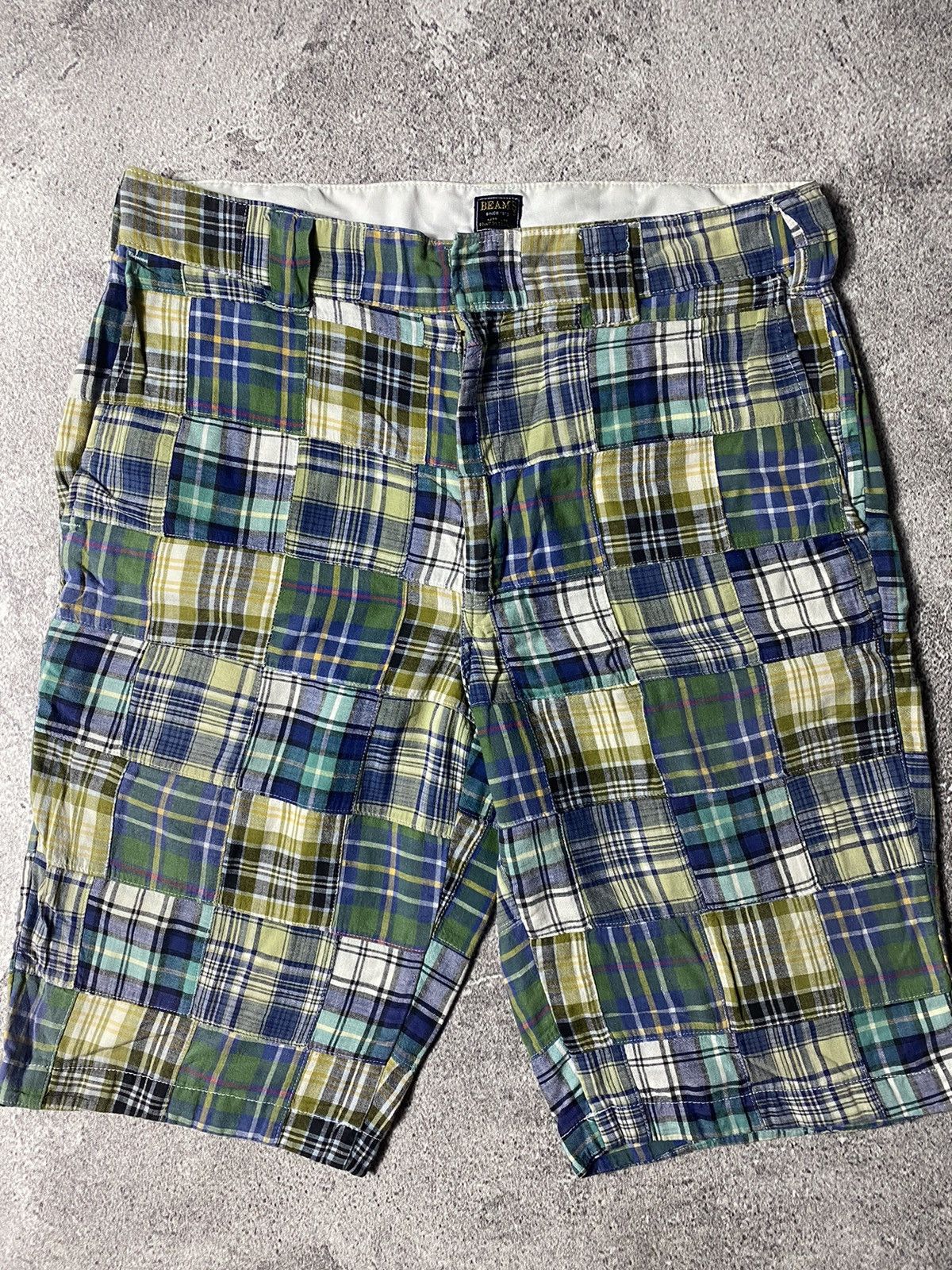 Beams Plus × Dickies × Japanese Brand RARE Beams X Dickies Patchwork Shortpants Size US 33 - 2 Thumbnail