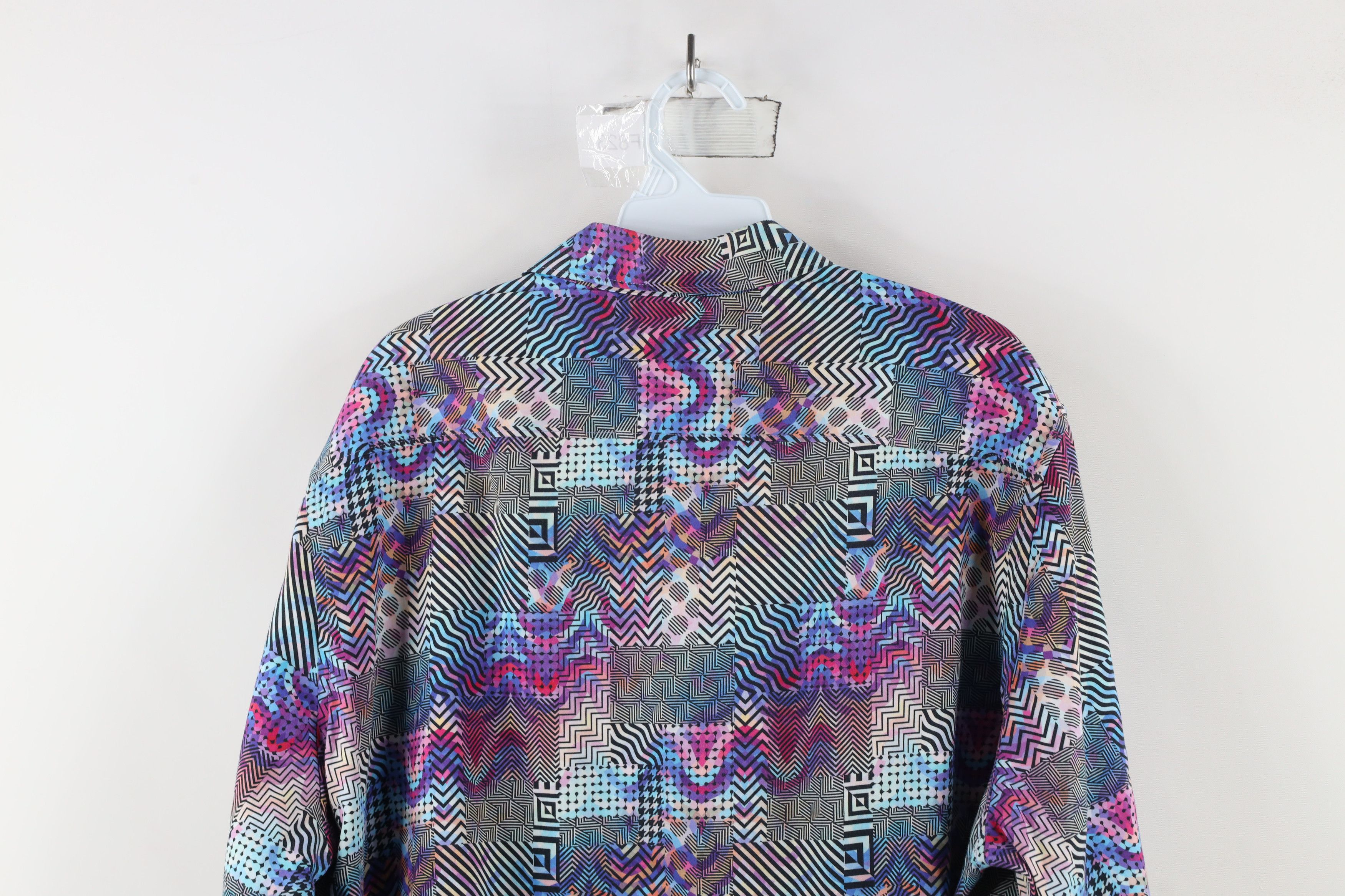 Robert Graham × Vintage Robert Graham Trippy Flip Cuff Collared Button Shirt Size US XL / EU 56 / 4 - 9 Thumbnail