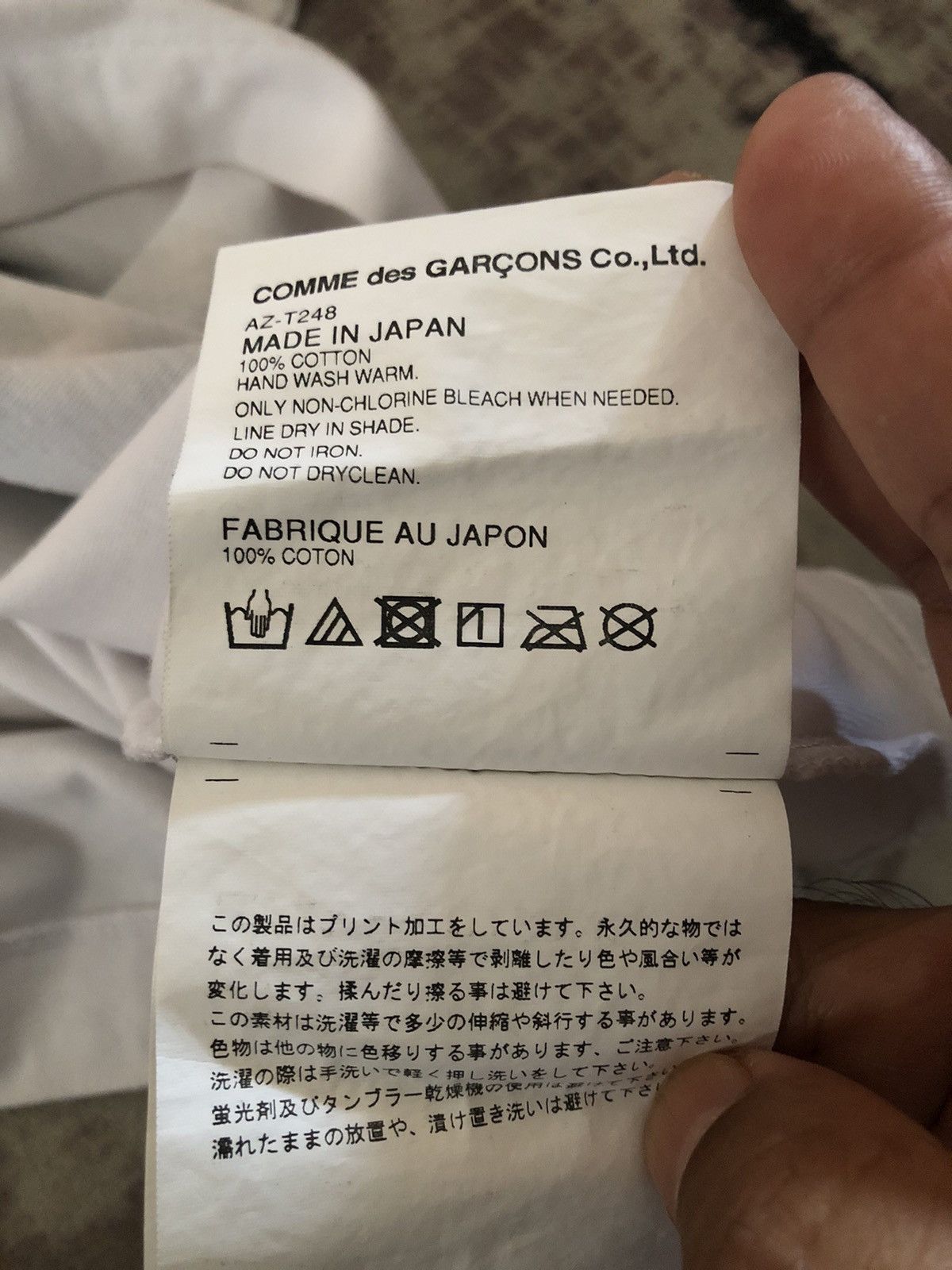 Comme des Garcons × Japanese Brand Comme des Garcon PLAY Heart Tee Size US S / EU 44-46 / 1 - 9 Thumbnail