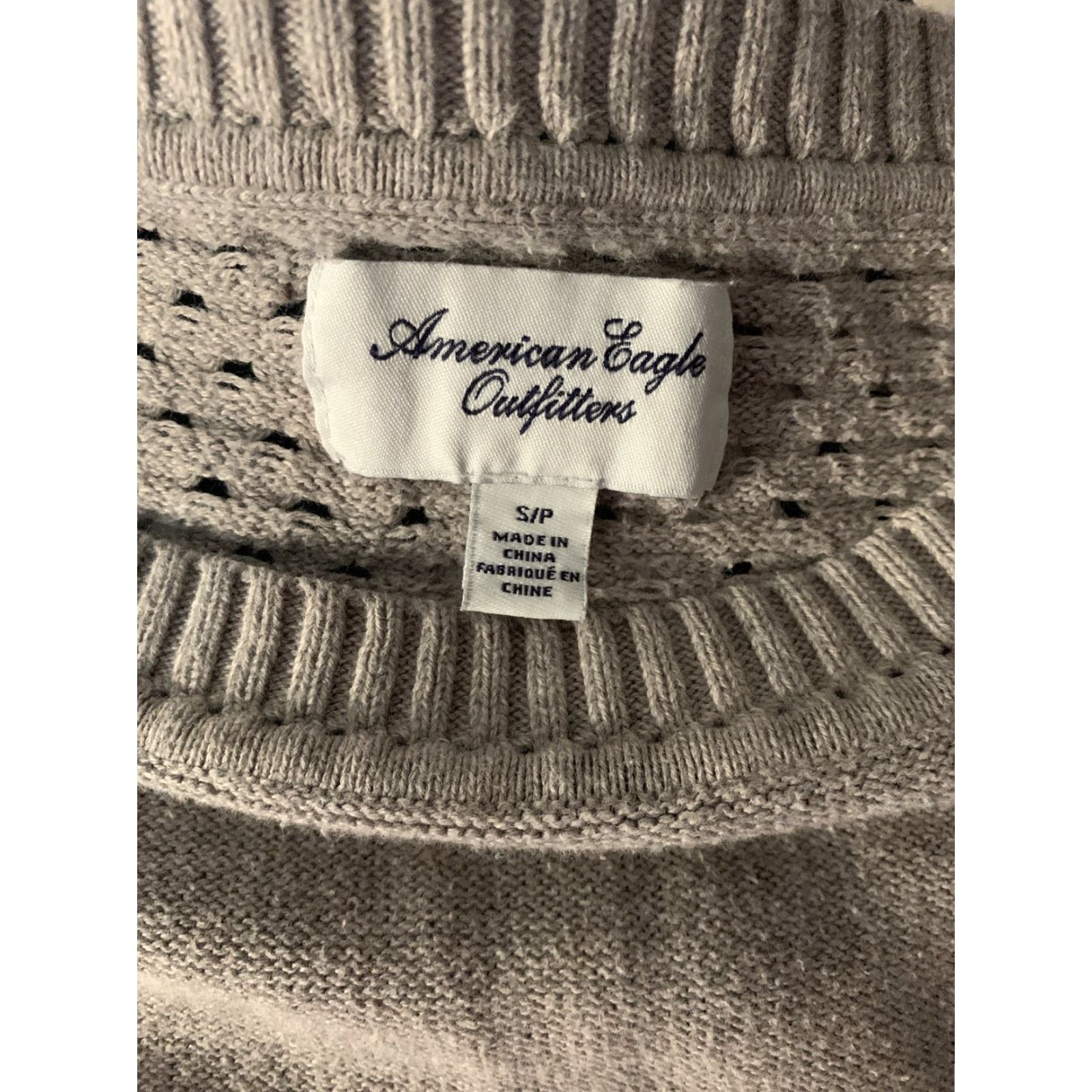 American Eagle Outfitters VINTAGE American Eagle Pullover Sweater Knit 3/4 Sleeve Gray SZ S Womens Girls, Pullover, Knit, Gray, 3/4 Sleeve, S, Womens Girls Size S / US 4 / IT 40 - 6 Thumbnail