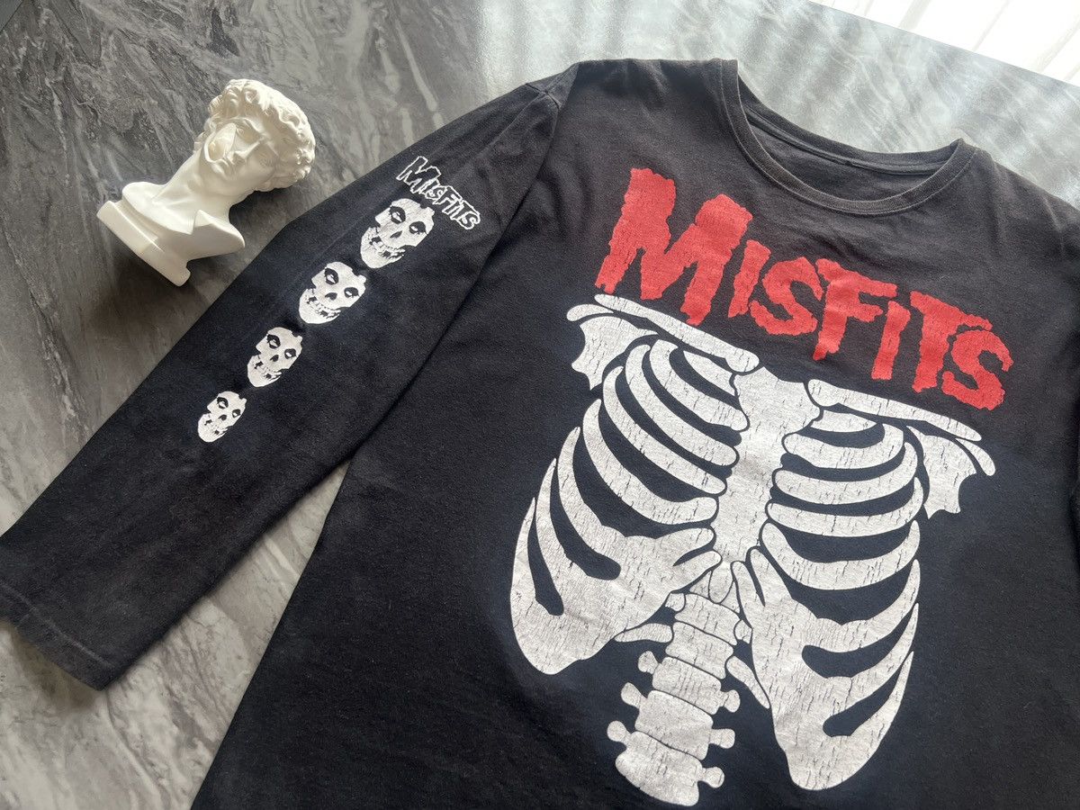 Misfits Misfits : Chest Skull Skeleton Arm And BackSide Printed Size US L / EU 52-54 / 3 - 4 Thumbnail