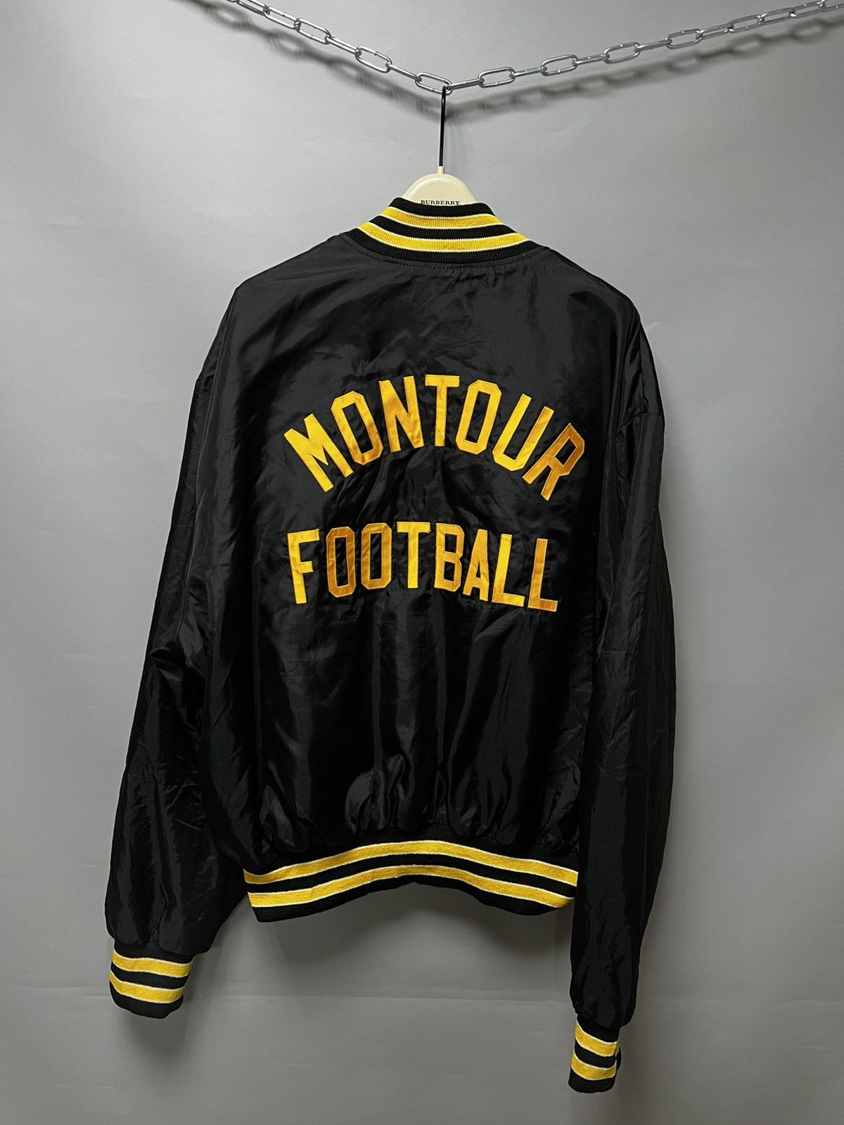 Vintage Holloway Vintage Bomber Jacket Made in USA MONTOUR FOOTBALL Size US XL / EU 56 / 4 - 1 Thumbnail
