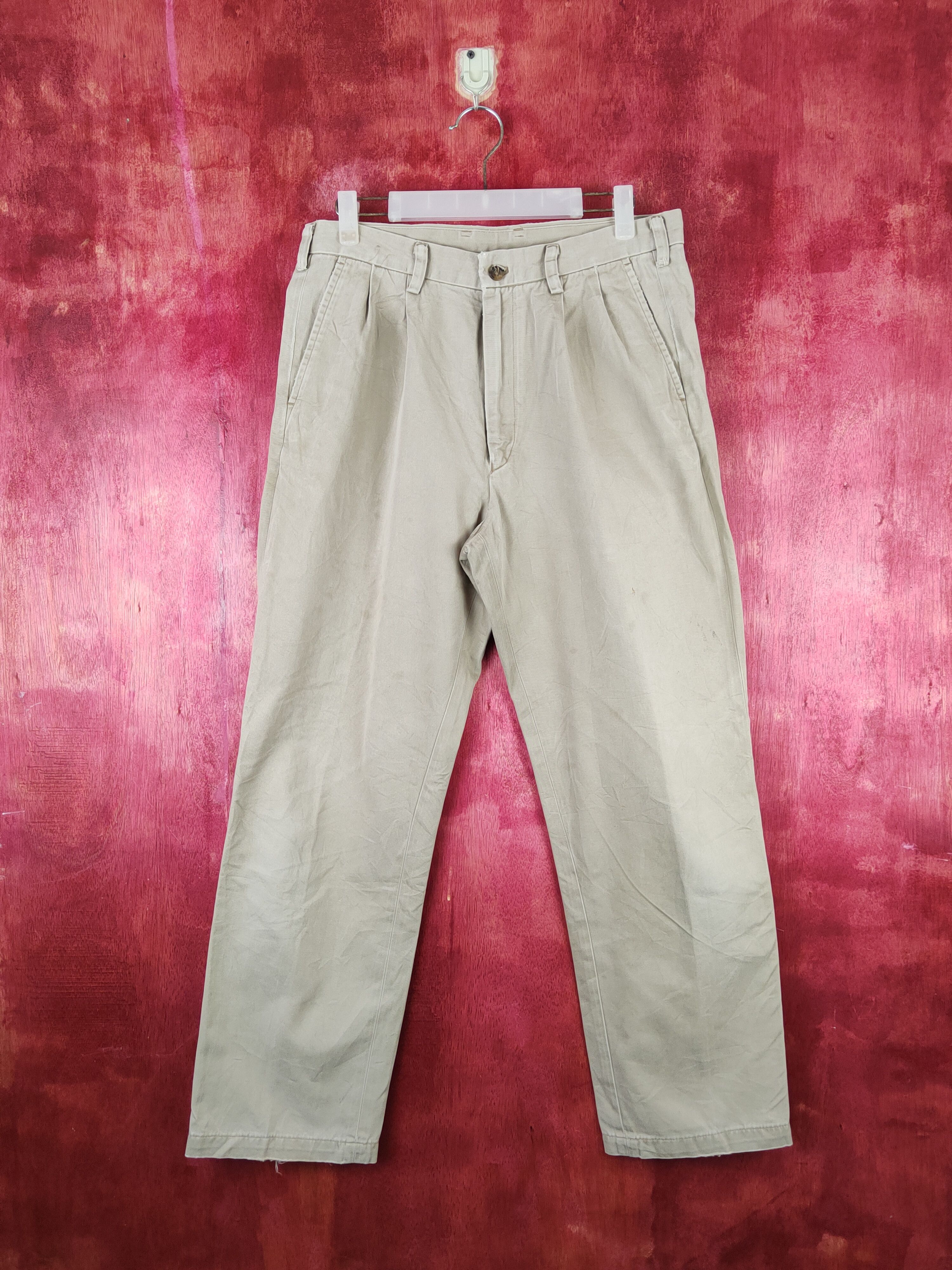 Japanese Brand Topvalu Beige Multipocket Casual Pants #S1825 Size US 30 / EU 46 - 1 Thumbnail