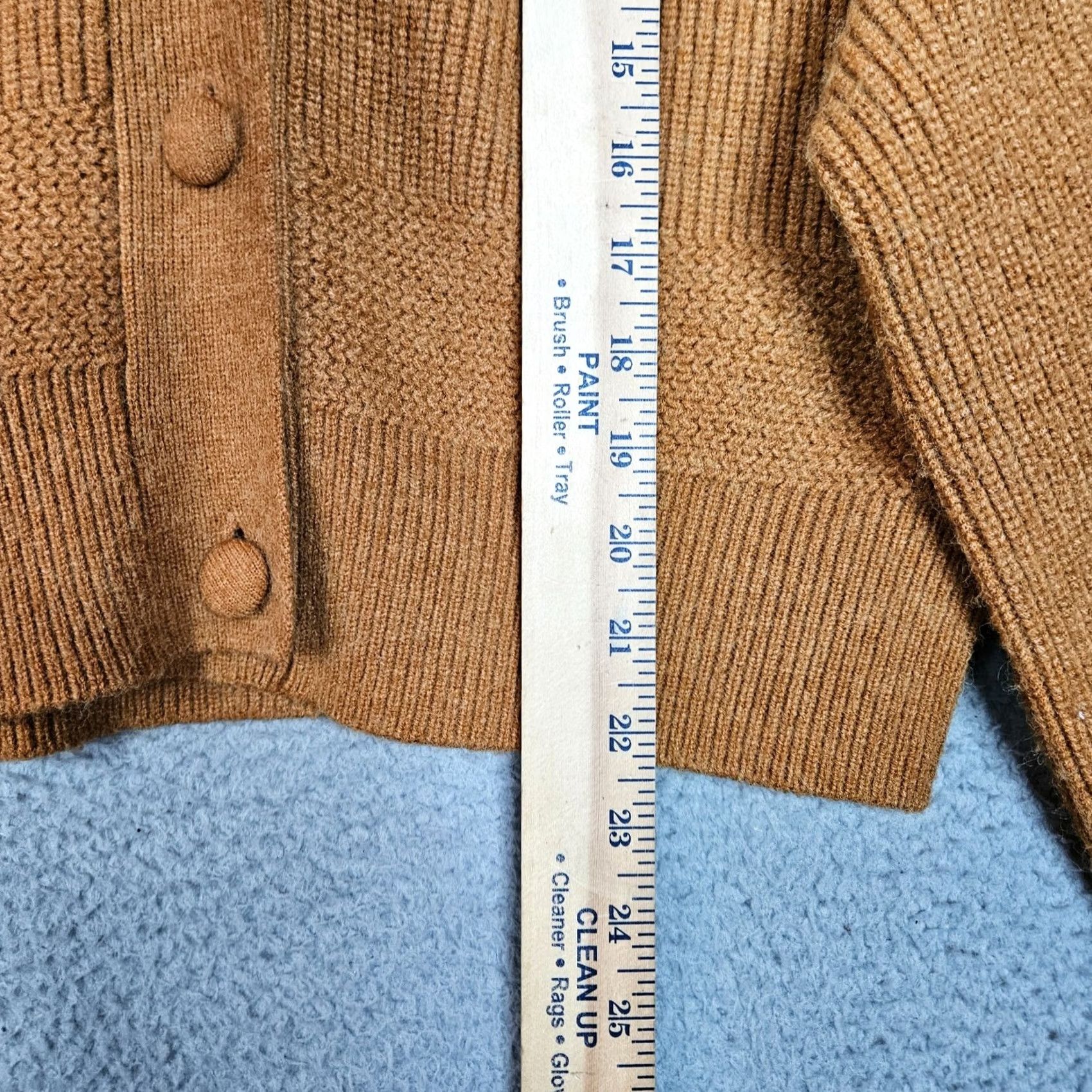 7 For All Mankind Seven For All Mankind Women's Button Up Cardigan Sweater L Yellow Knit Solid Vintage No Size L / US 10 / IT 46 - 4 Thumbnail