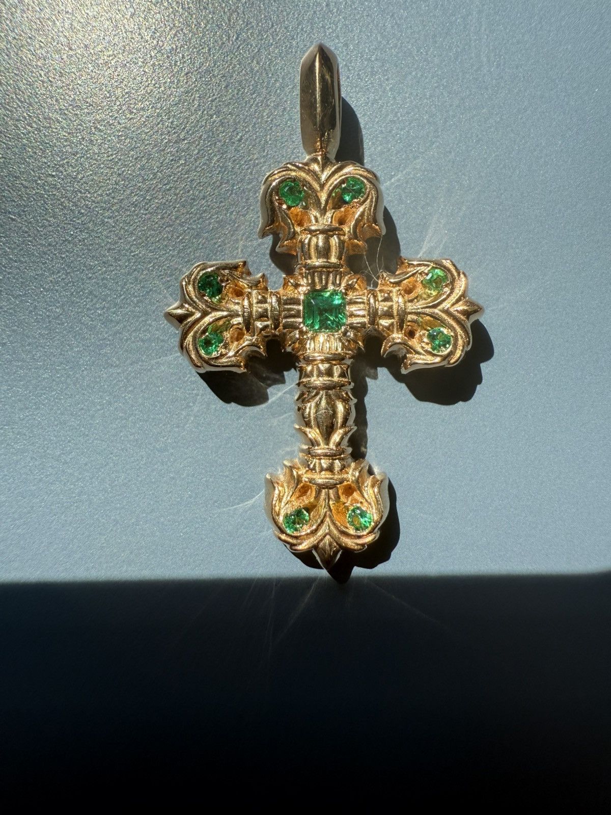Chrome Hearts 🔥Chrome Hearts Yellow Gold Emerald Filigree🔥 Size ONE SIZE - 4 Thumbnail