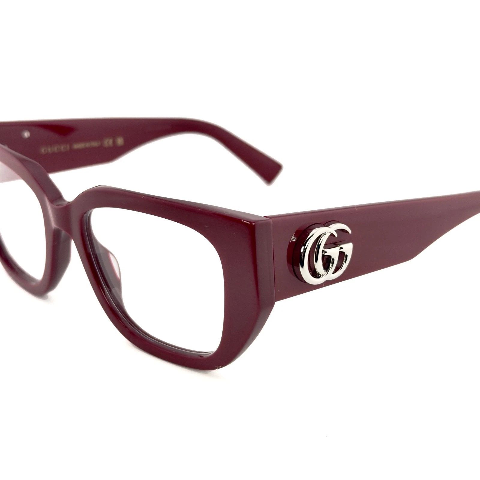 Gucci GUCCI GG1952O 1952 Burgundy GG Silver Bold Eyeglass 003 Size ONE SIZE - 6 Thumbnail