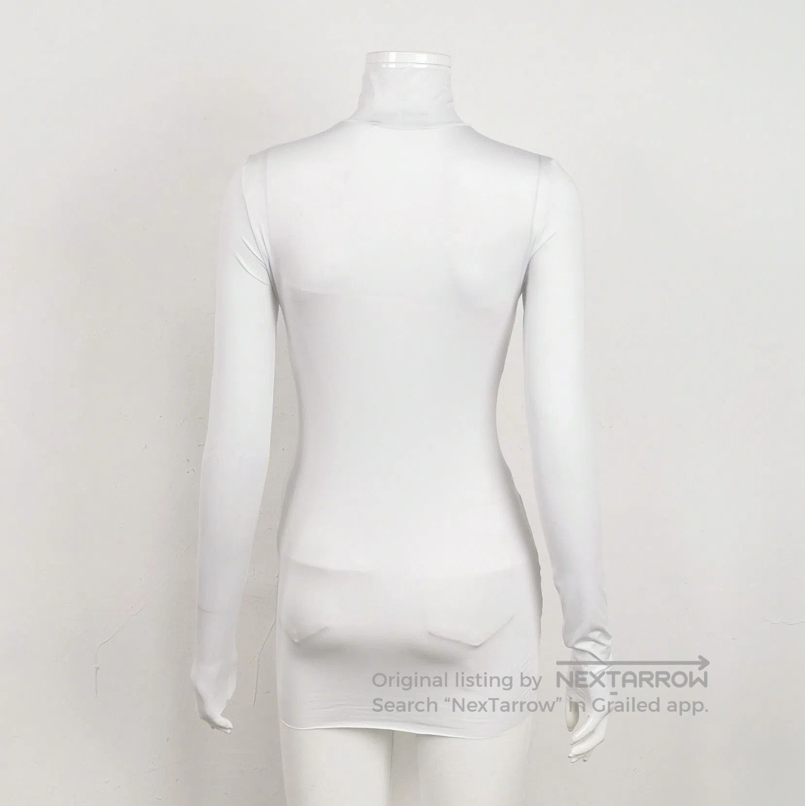 Prada Prada White Turtleneck Long Sleeve Top . Size M / US 6-8 / IT 42-44 - 2 Thumbnail