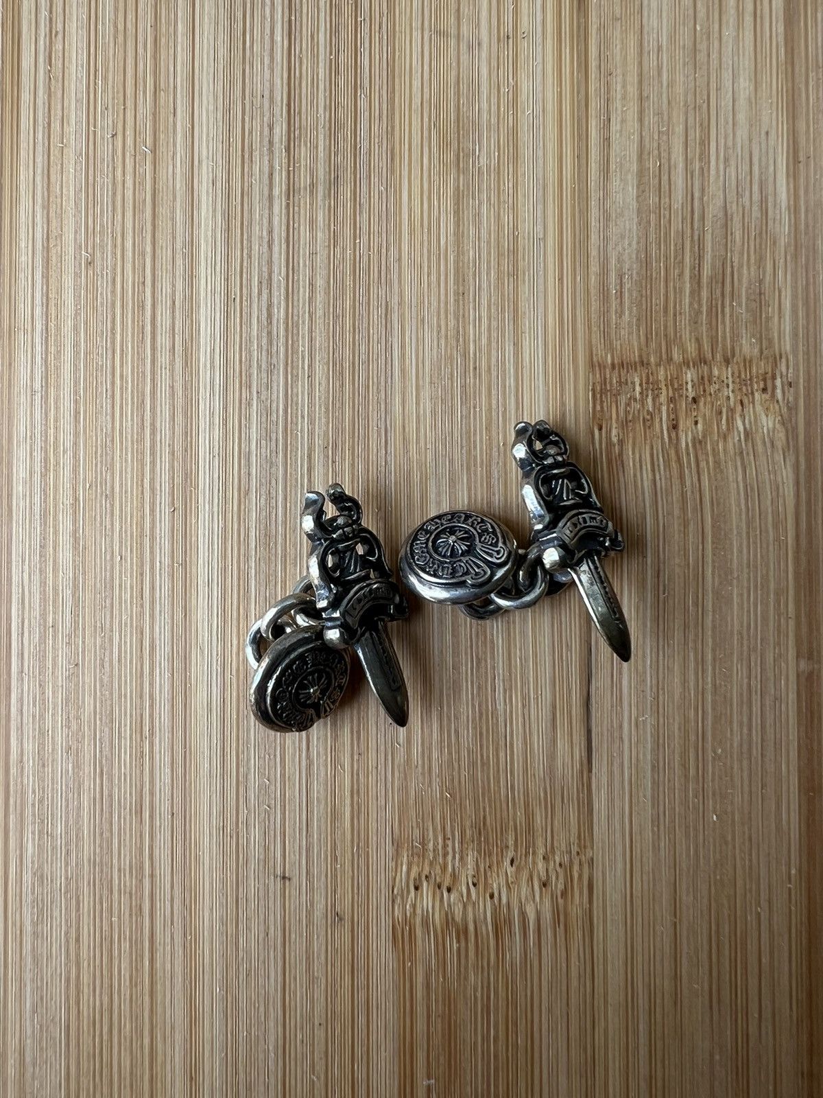 Chrome Hearts Chrome hearts DAGGER silver cuff links | Grailed