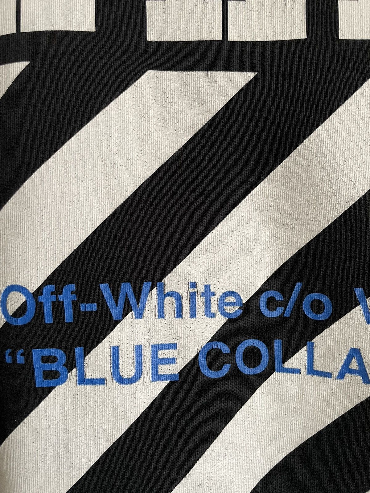 Off-White Off-White Blue Collar Sweatshirt Diagonals Crewneck Jumper Size US S / EU 44-46 / 1 - 7 Thumbnail