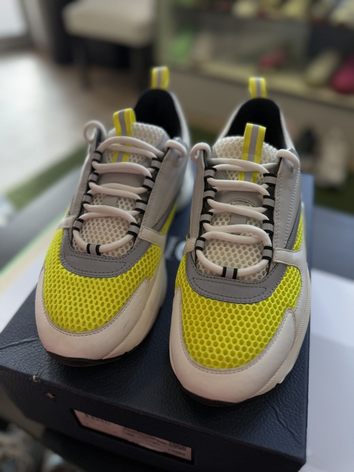 Dior Dior B22 Yellow White Sneakers Size 43EU/10US Size US 10 / EU 43 - 6 Thumbnail