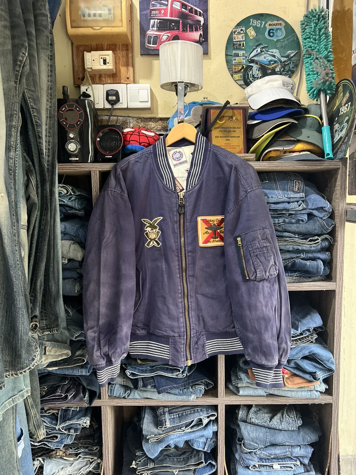 Japanese Brand 🔥Eastboy Sports Bomber Style Zipper Jacket Size US XL / EU 56 / 4 - 1 Thumbnail
