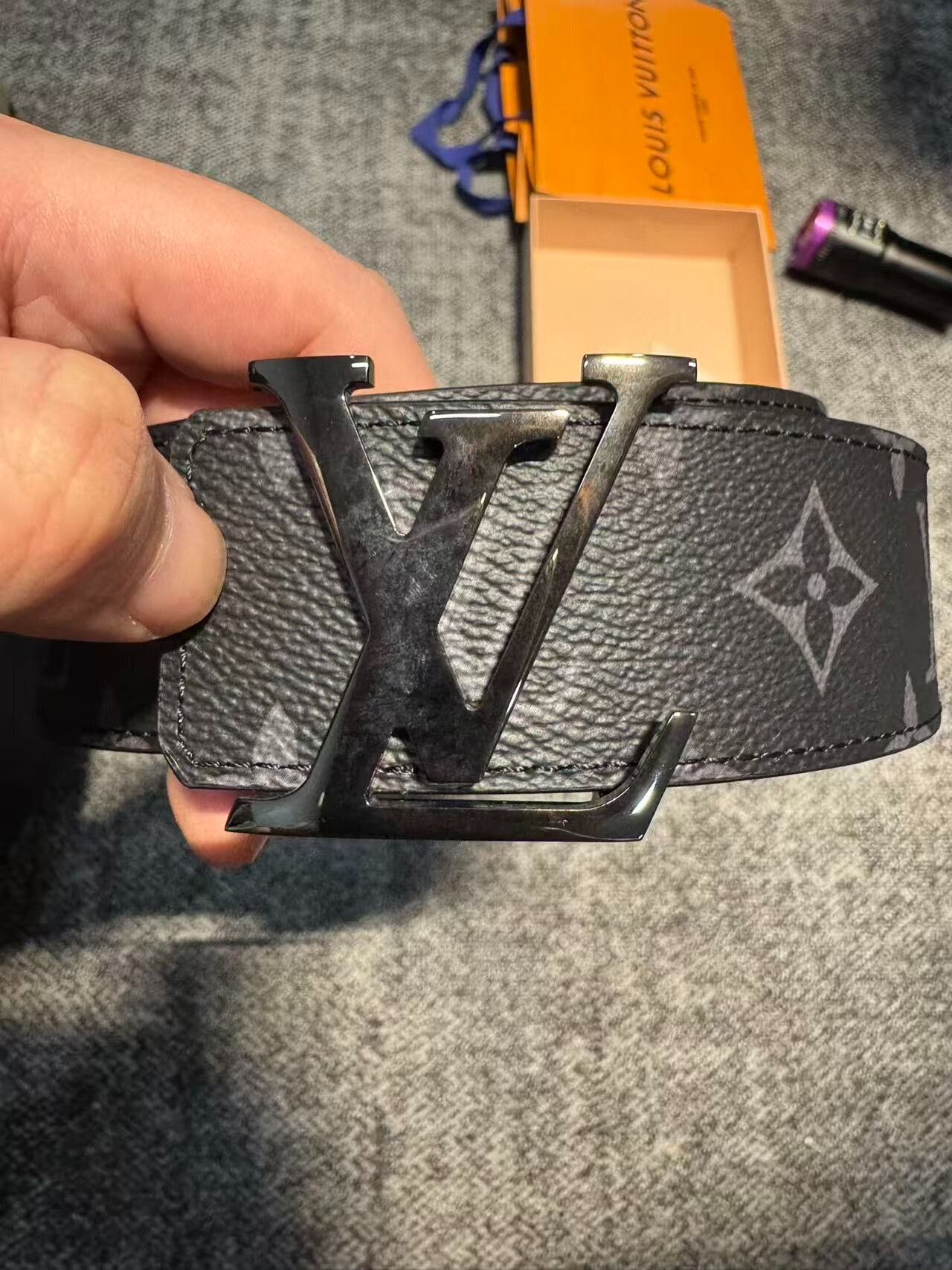Louis Vuitton LV M6456E Black Monogram Belt Size ONE SIZE - 1 Thumbnail
