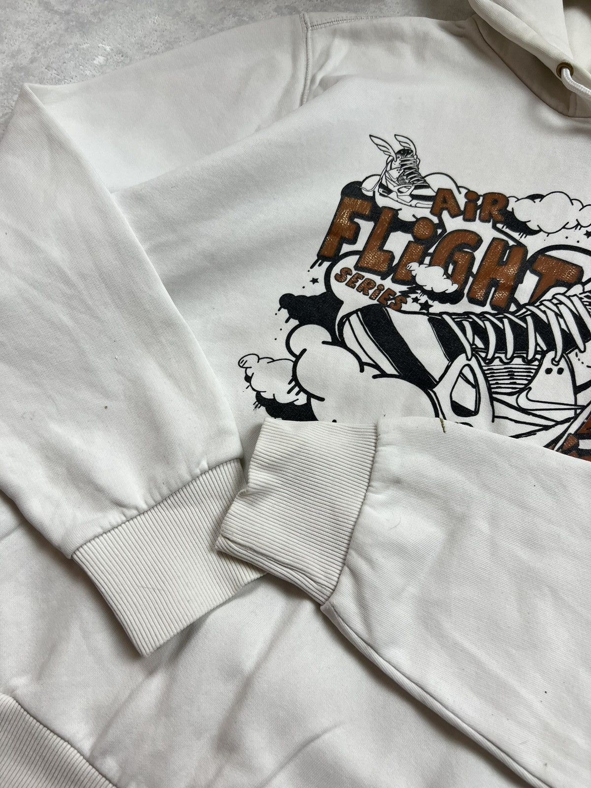 Nike 00s Nike Air Flight Vintage Y2K Oversized Retro Hoodie Size US S / EU 44-46 / 1 - 6 Thumbnail
