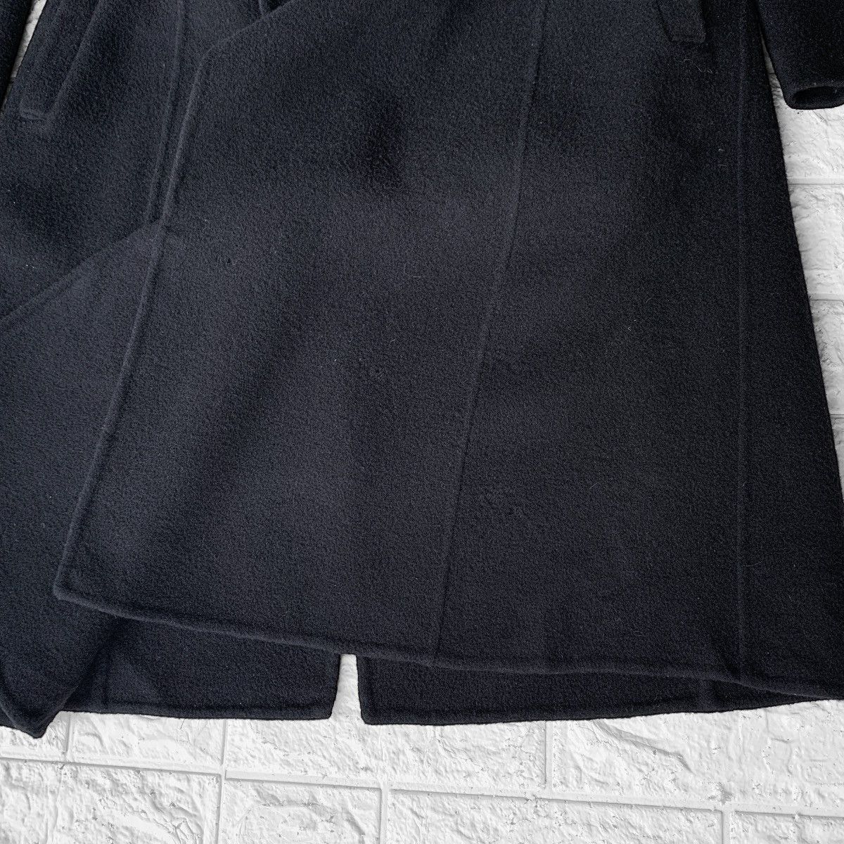 Tsumori Chisato ISSEY MIYAKE DOUBLE BREASTED WOOL DRESS COAT BLACK Size M / US 6-8 / IT 42-44 - 14 Thumbnail