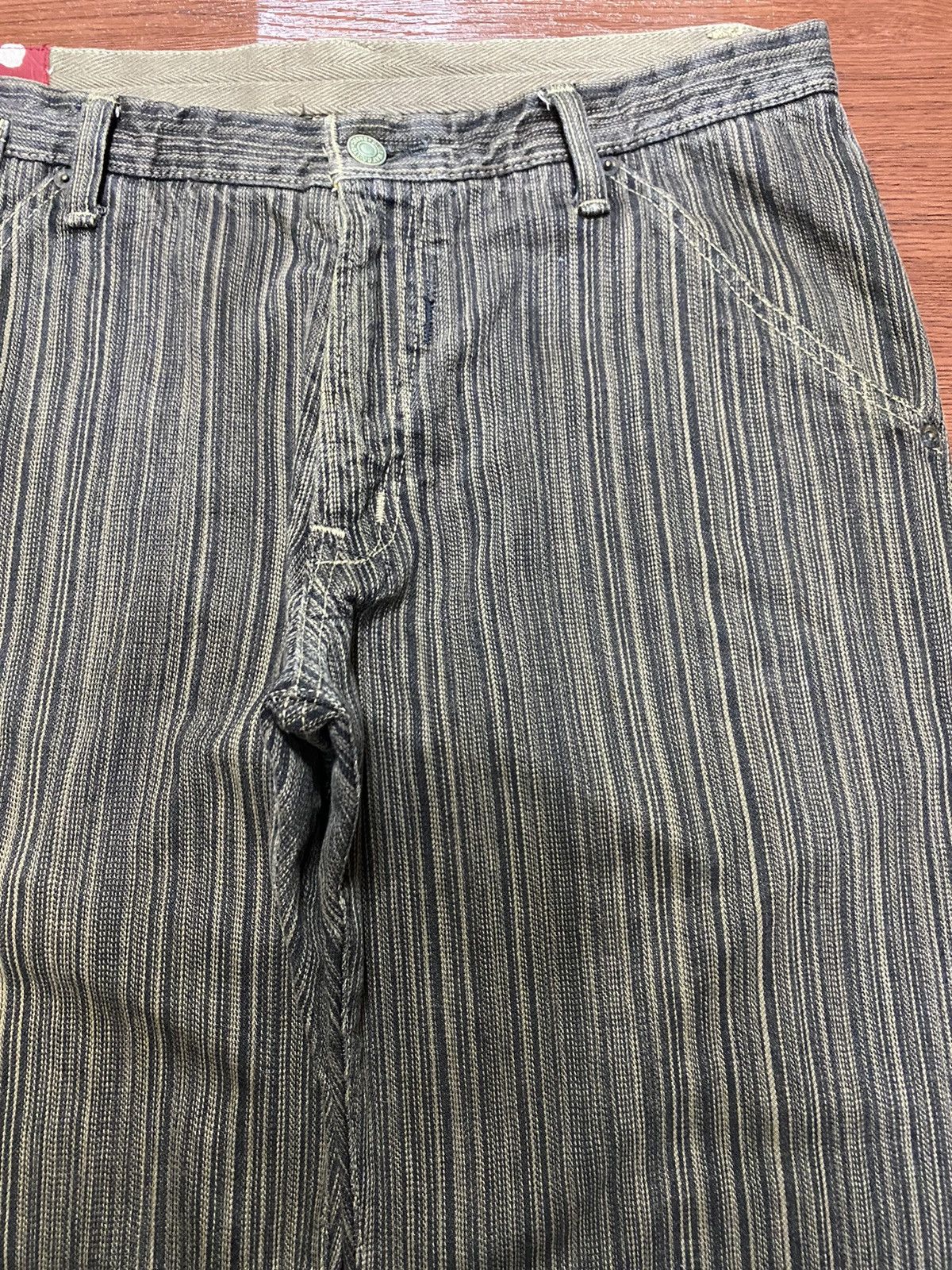 Blue Blue Japan Vtg Japan Blue Way Grunge Punk Distressed Jeans With Belt Size US 33 - 8 Thumbnail